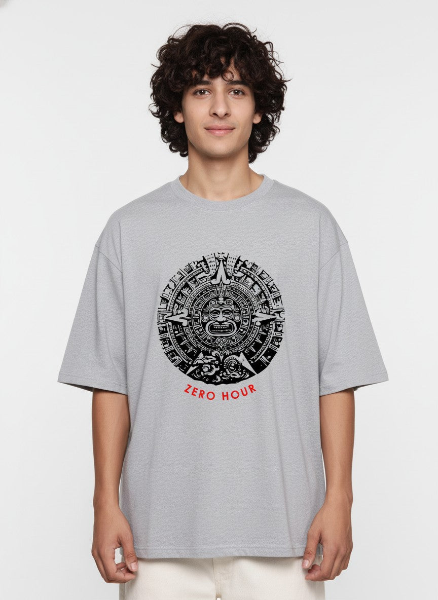 Men Oversized Cotton Tribal T-Shirt