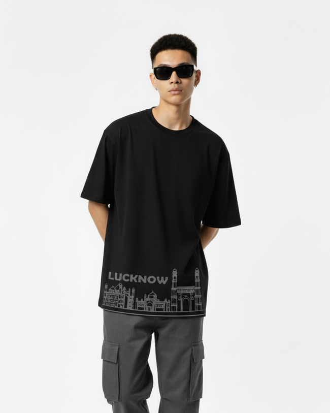 Men Printed Cotton Oversized T-Shirt
