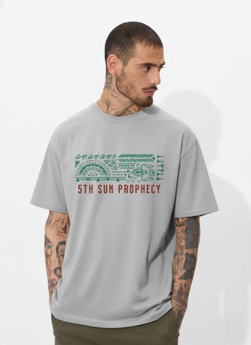 Men Oversized Cotton Tribal T-Shirt