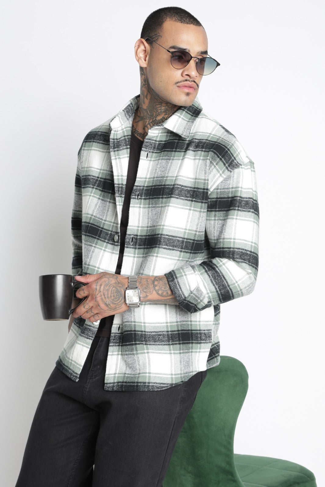 Men Brushed Check Shirt