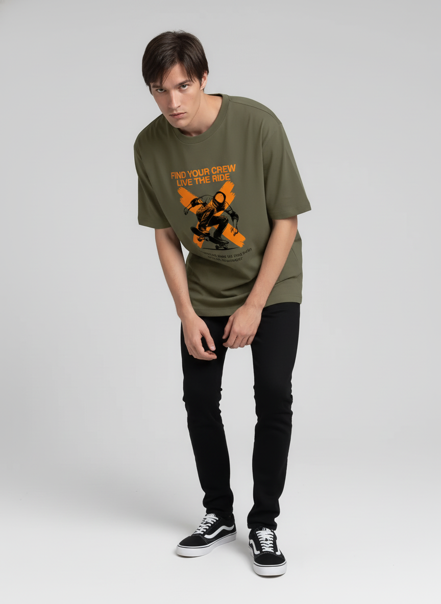 Men Oversized Cotton T-Shirt