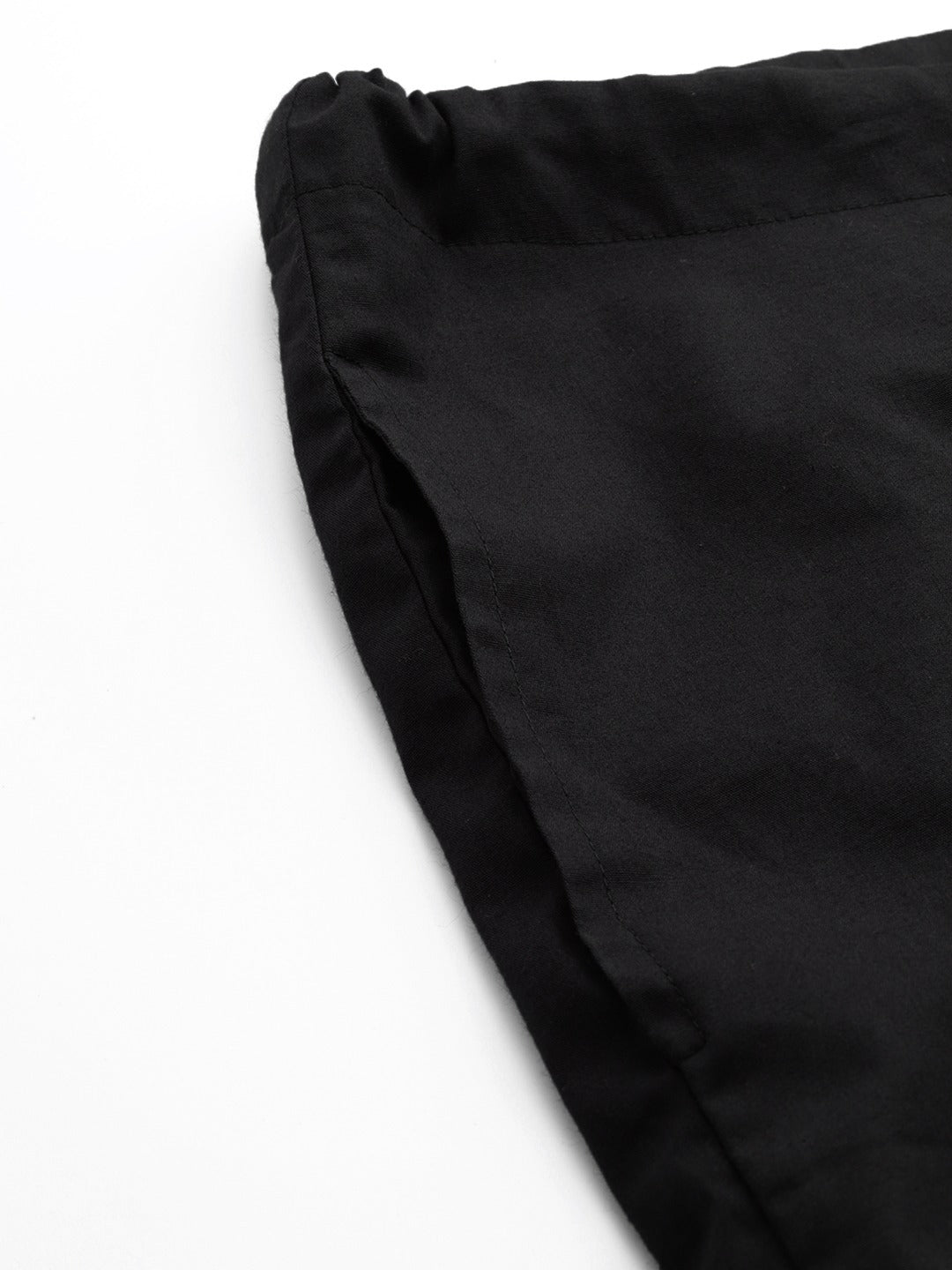 Men Black Solid Pyjamas