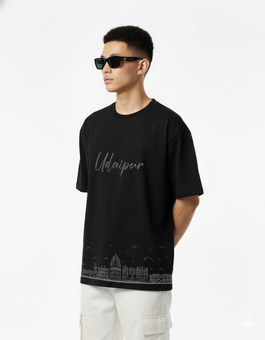 Men Printed Cotton Oversized T-Shirt