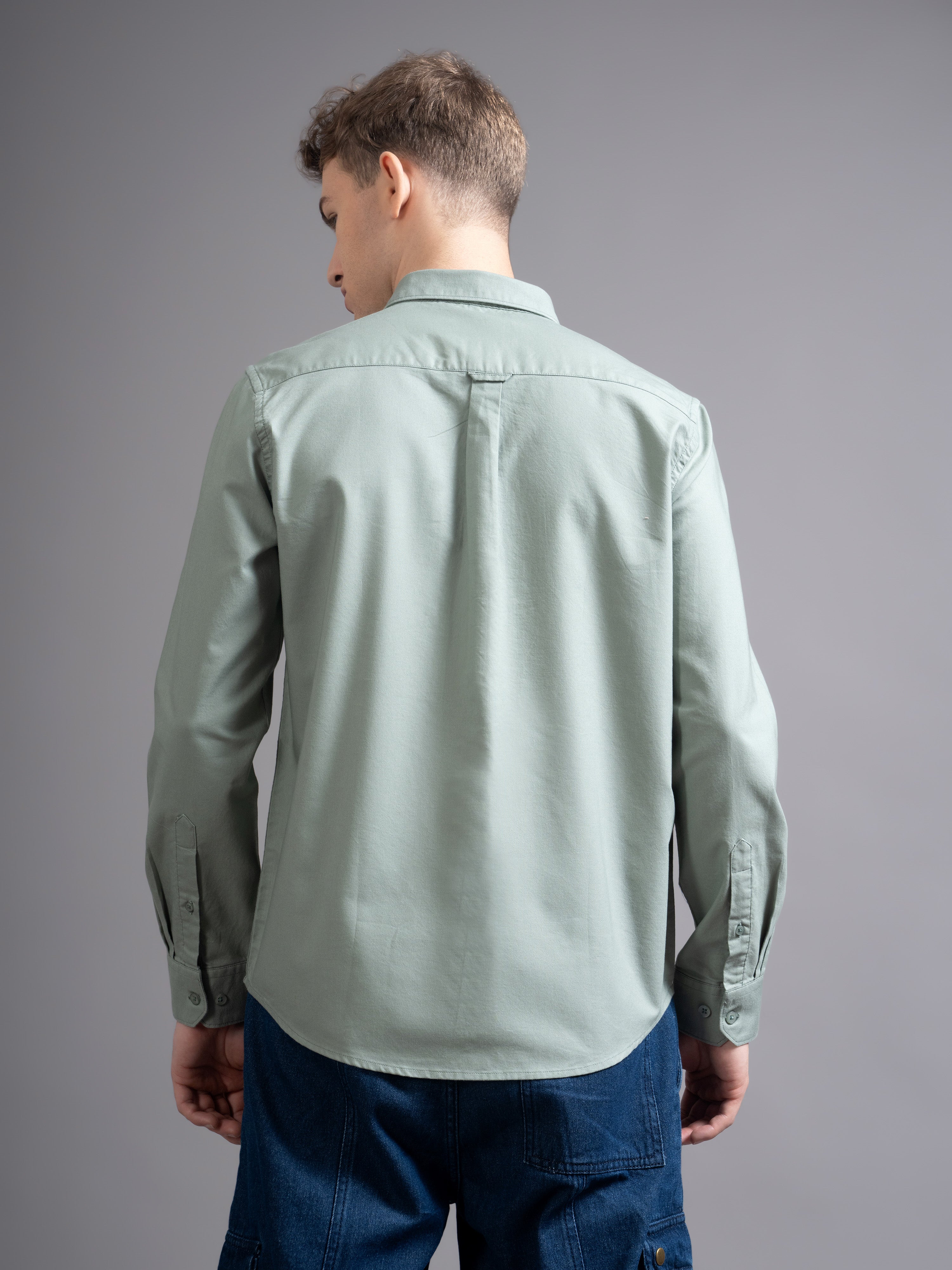 Men Green Casual Shirt