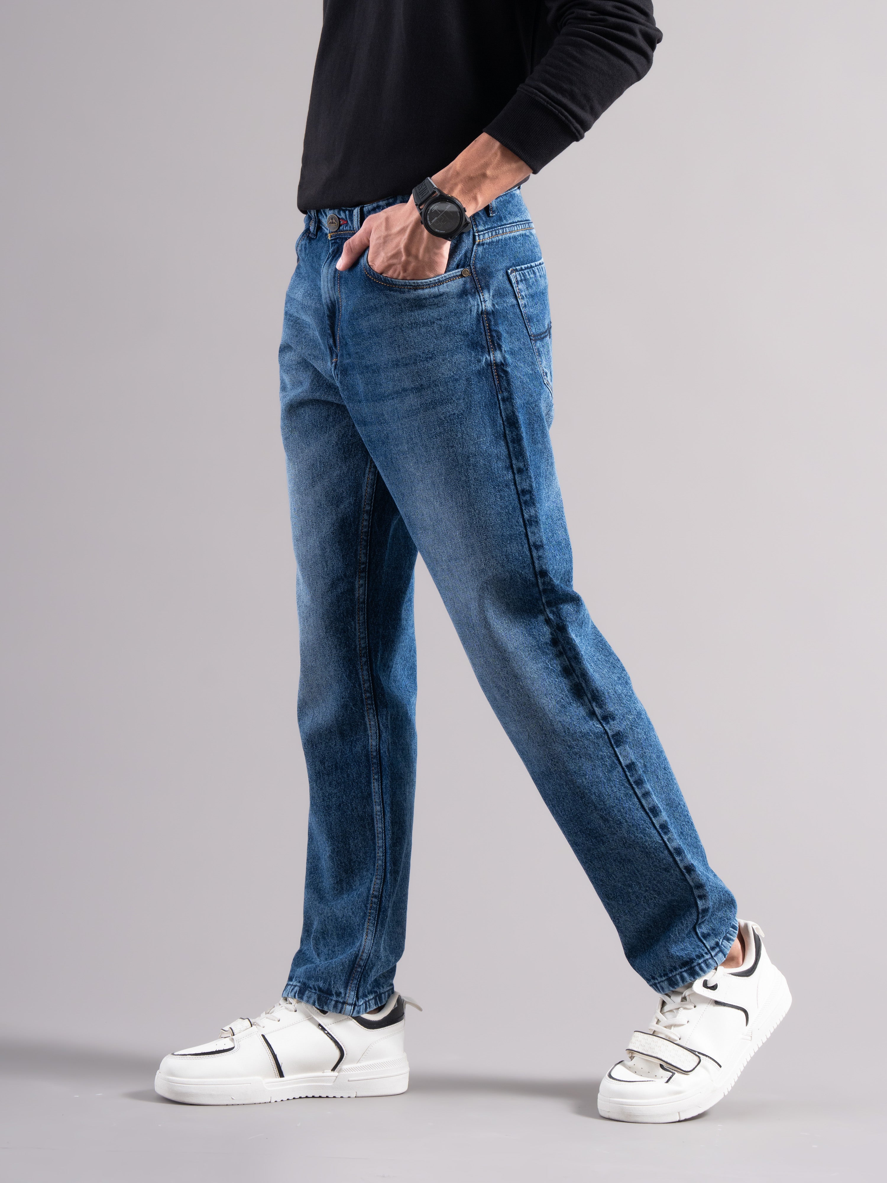 Men Blue Regular Fit Jeans