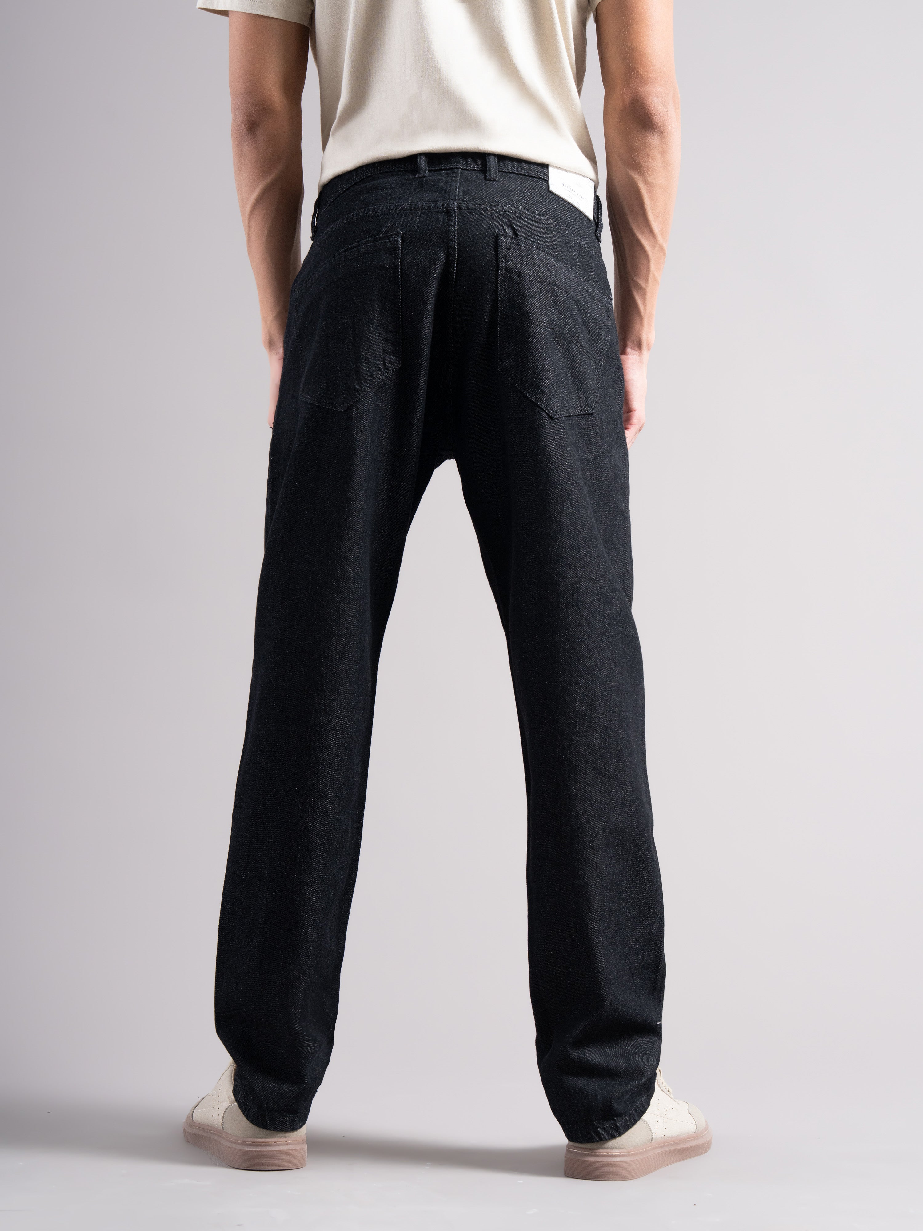 Men Black Regular Fit Jeans