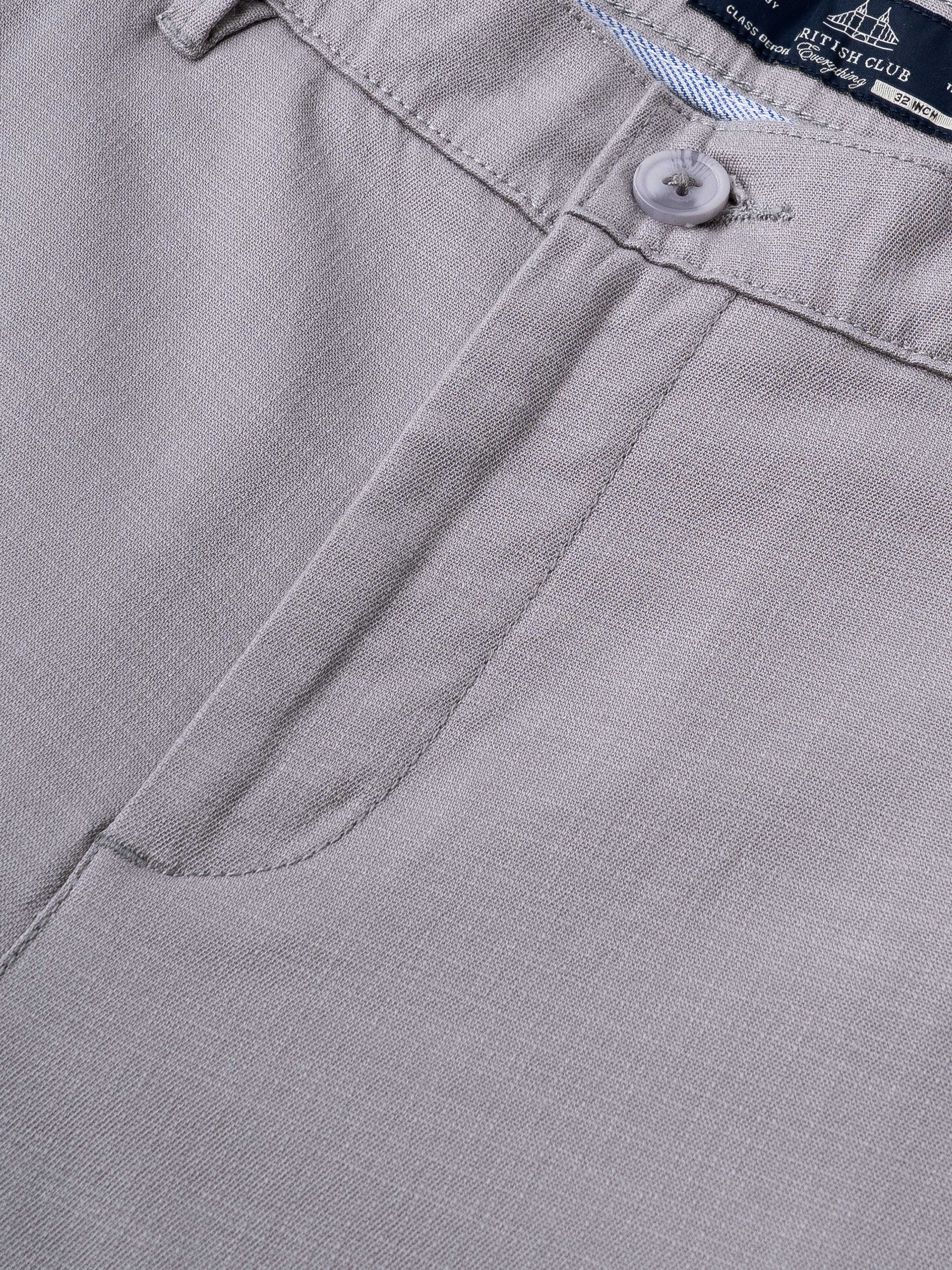 Men Grey Smart Slim Fit Chinos