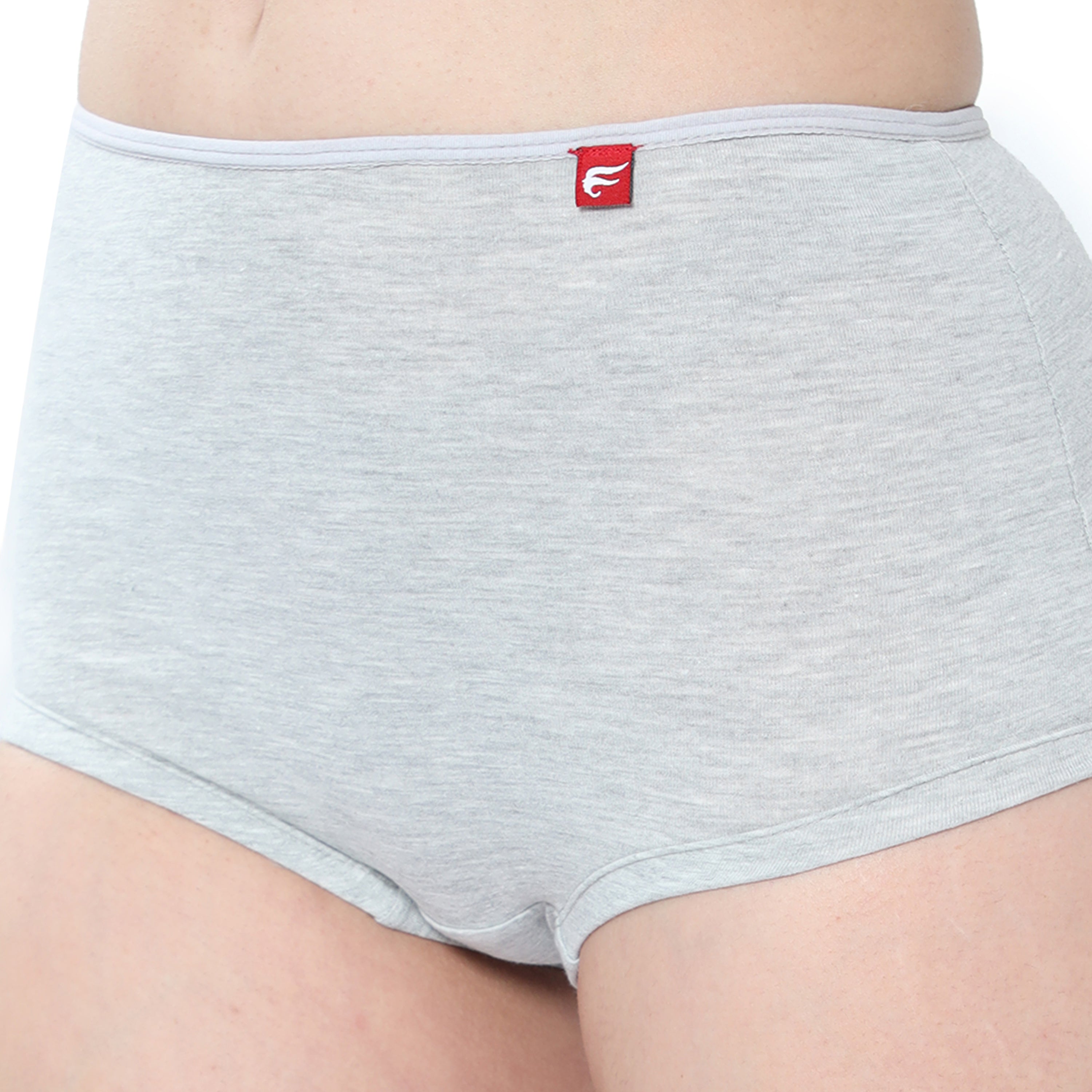 Women Grey Midrise Comfort Boyshorts