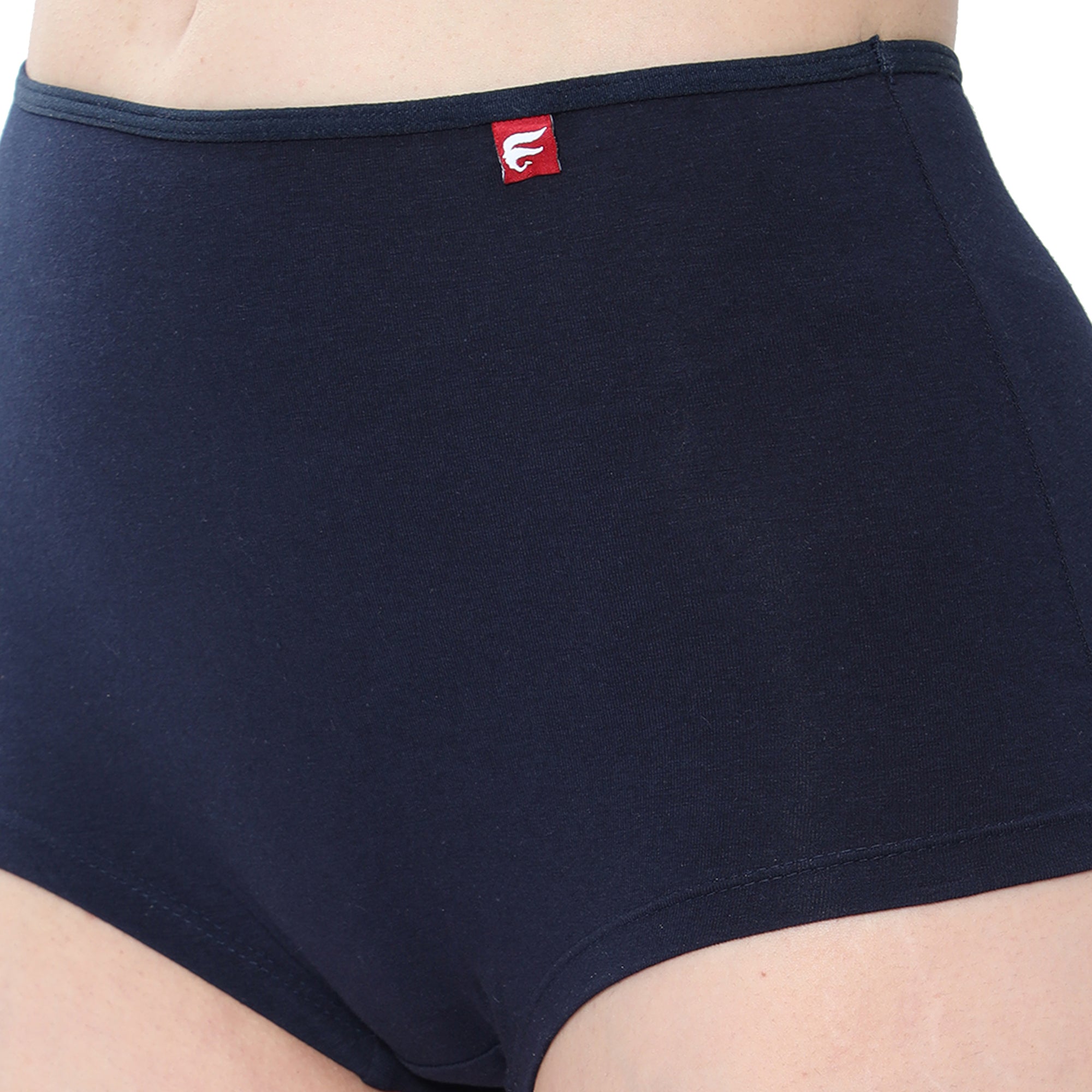 Women Navy Midrise Comfort Boyshorts