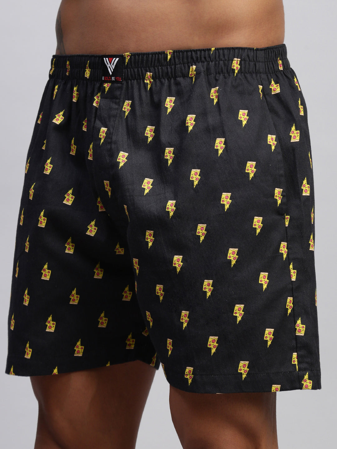 Men Pack of 2 Printed Cotton Boxer Shorts