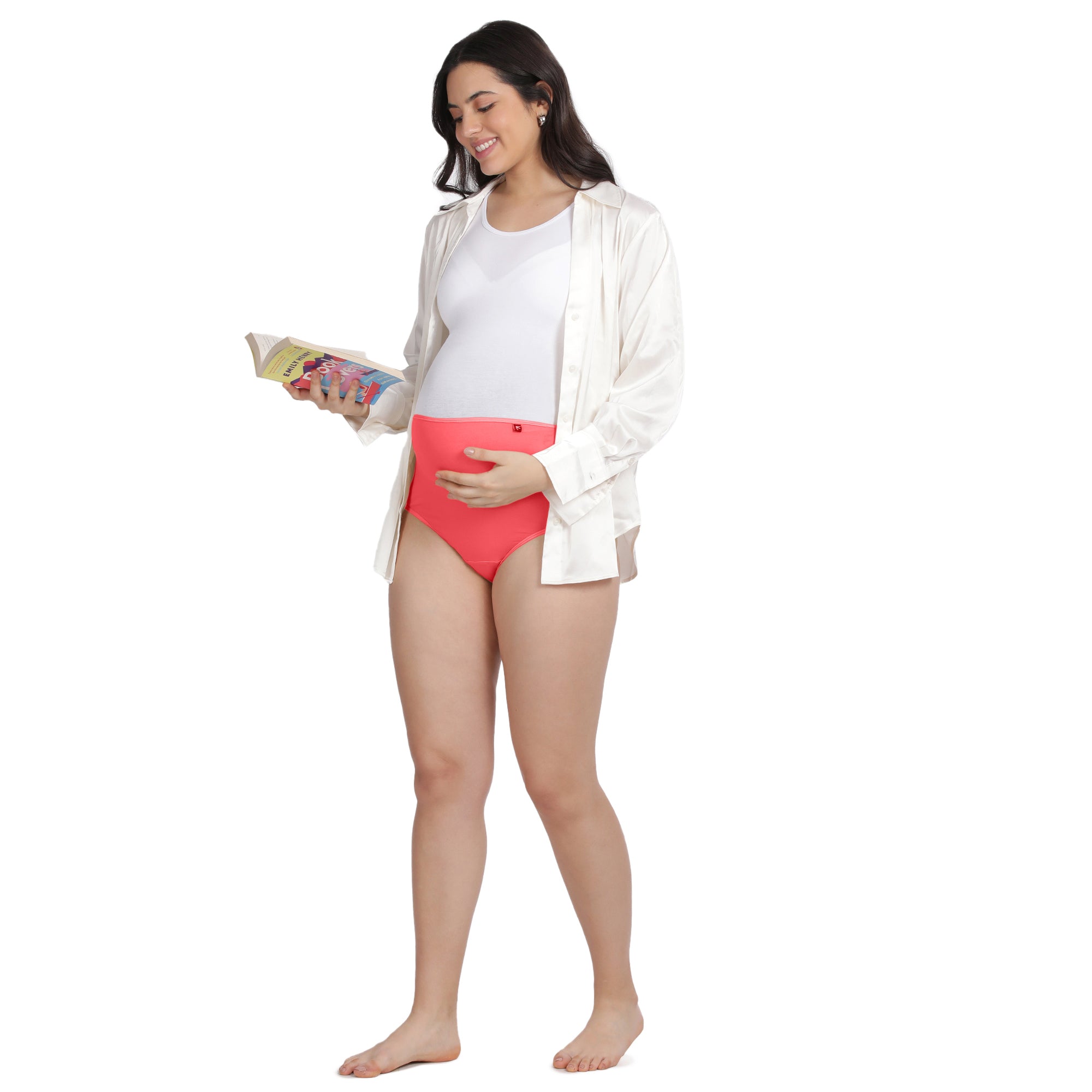 High Rise 3/4th Coverage Maternity Panty