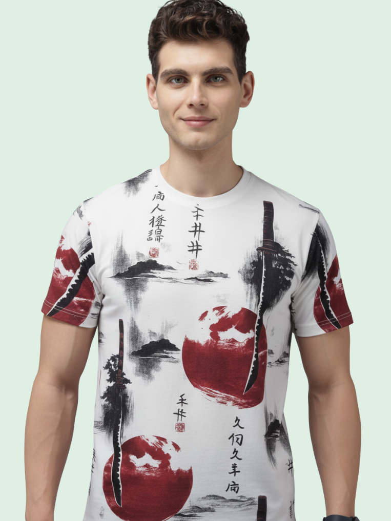 Men All-Over Cotton T-Shirt