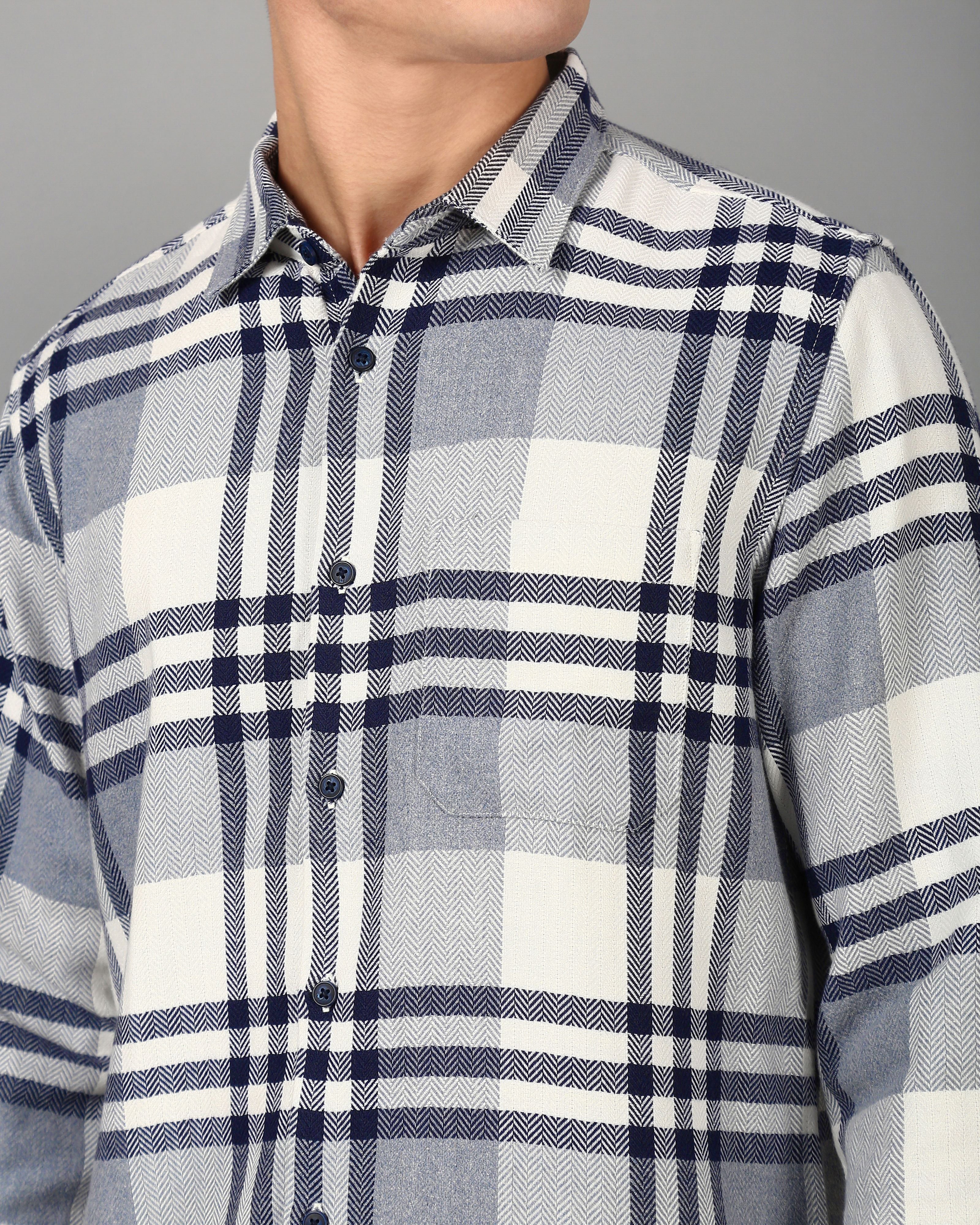 Men Grey Casual Shirt