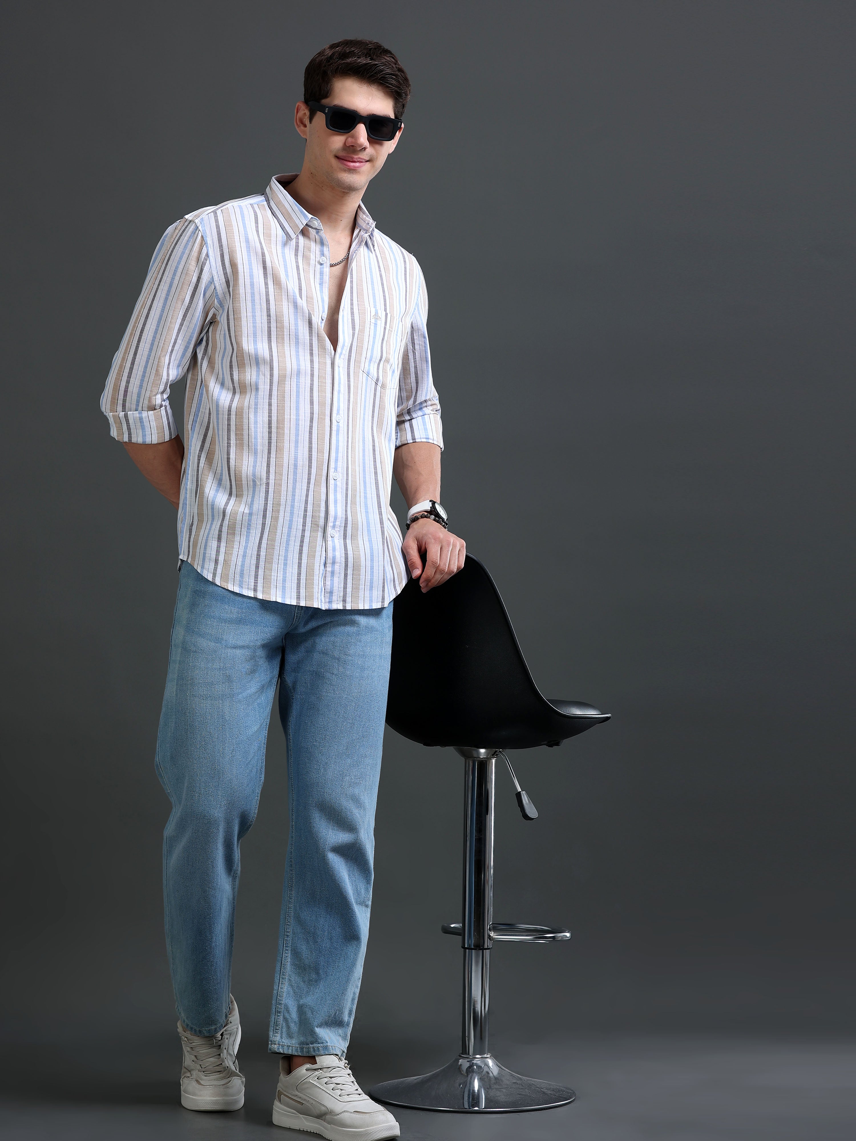 Men Multi Striped Shirt