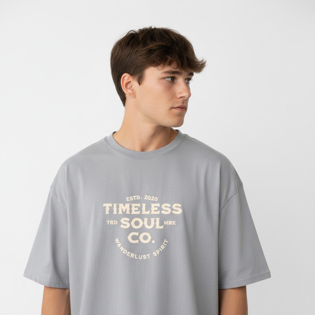 Men Oversized Cotton Printed T-Shirt