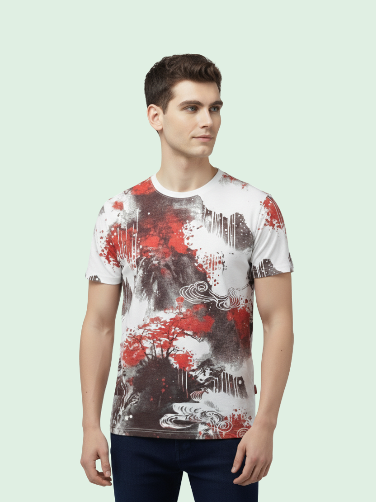 Men All-Over Cotton T-Shirt