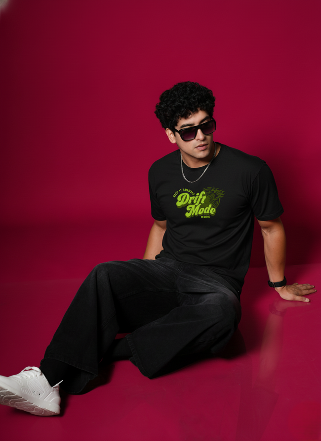 Men Round Neck Cotton T-Shirt