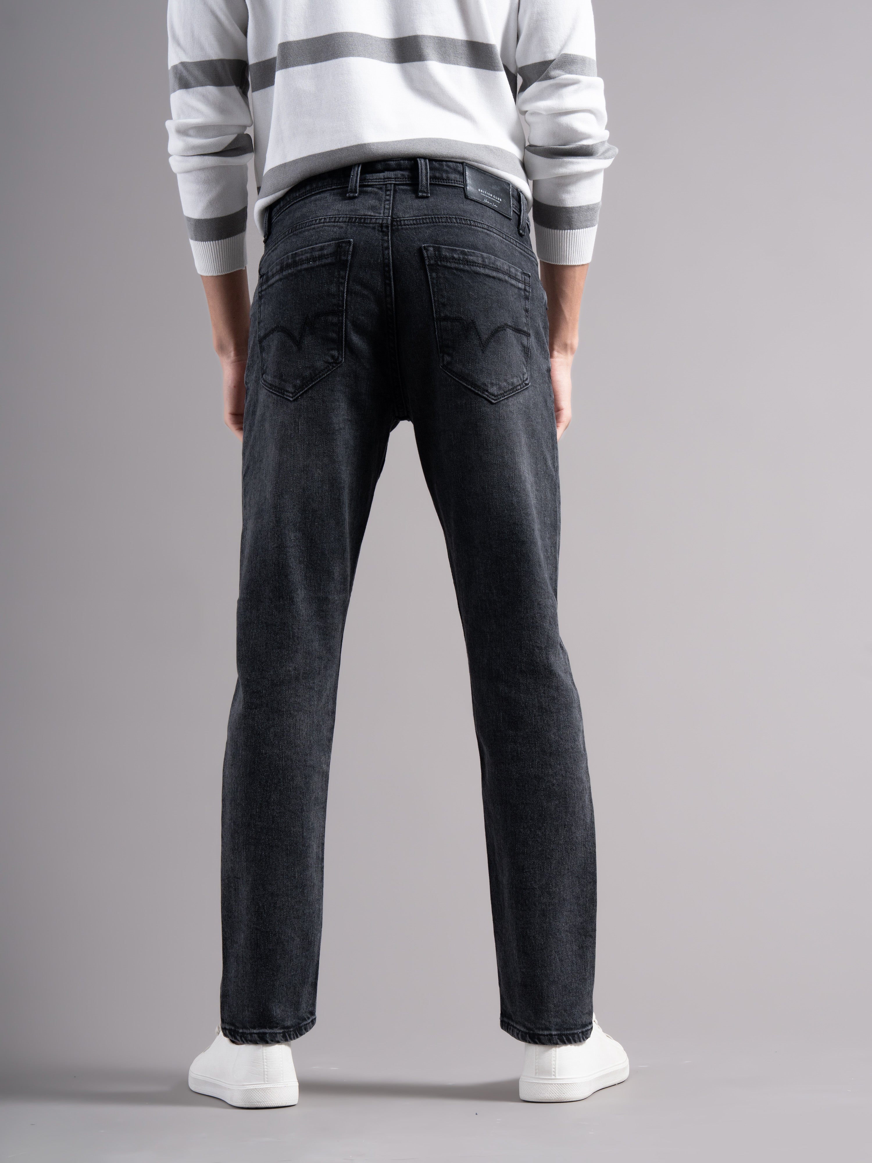 Men Grey Regular Fit Jeans