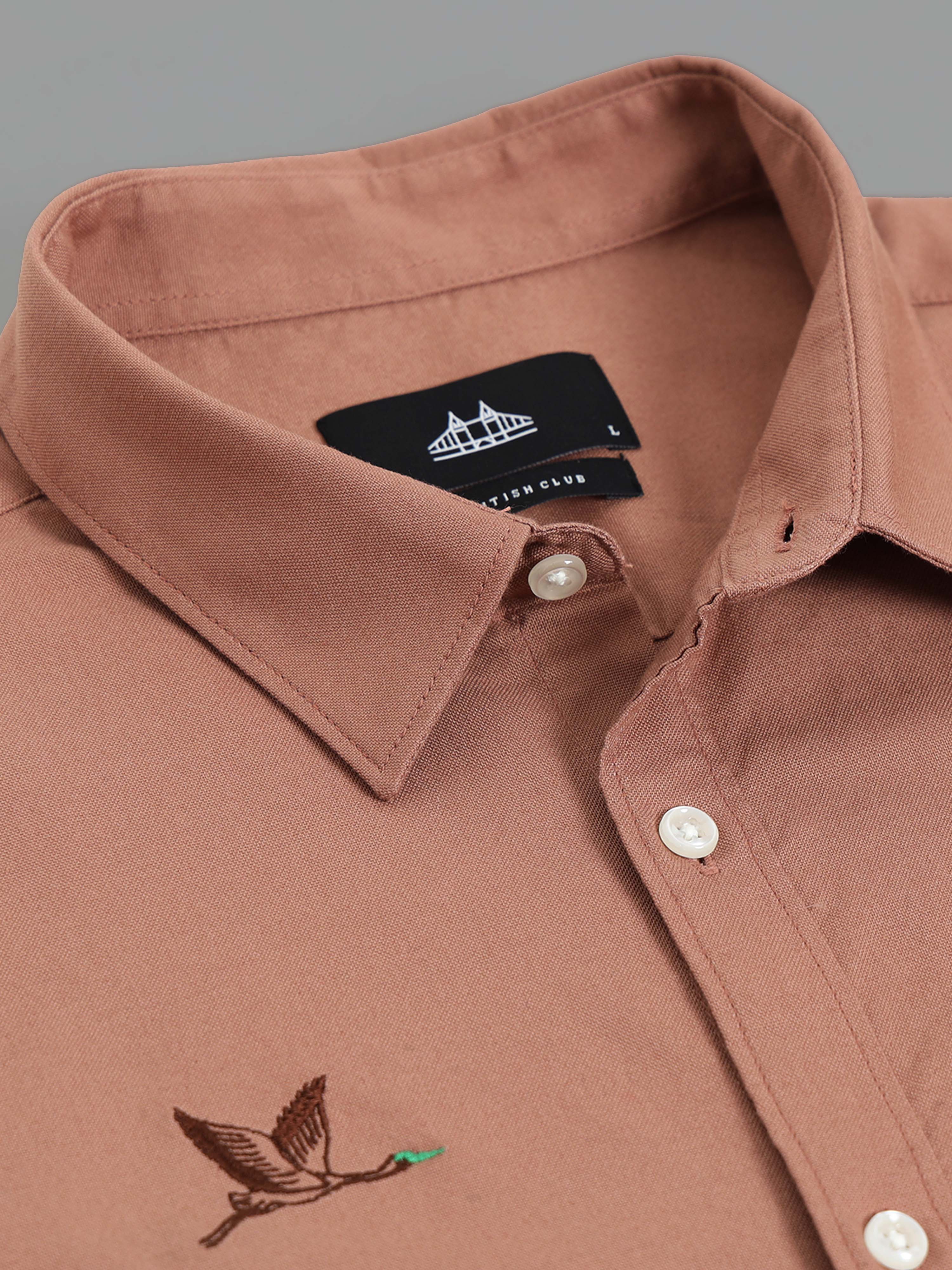 Men Brown Printed Shirt