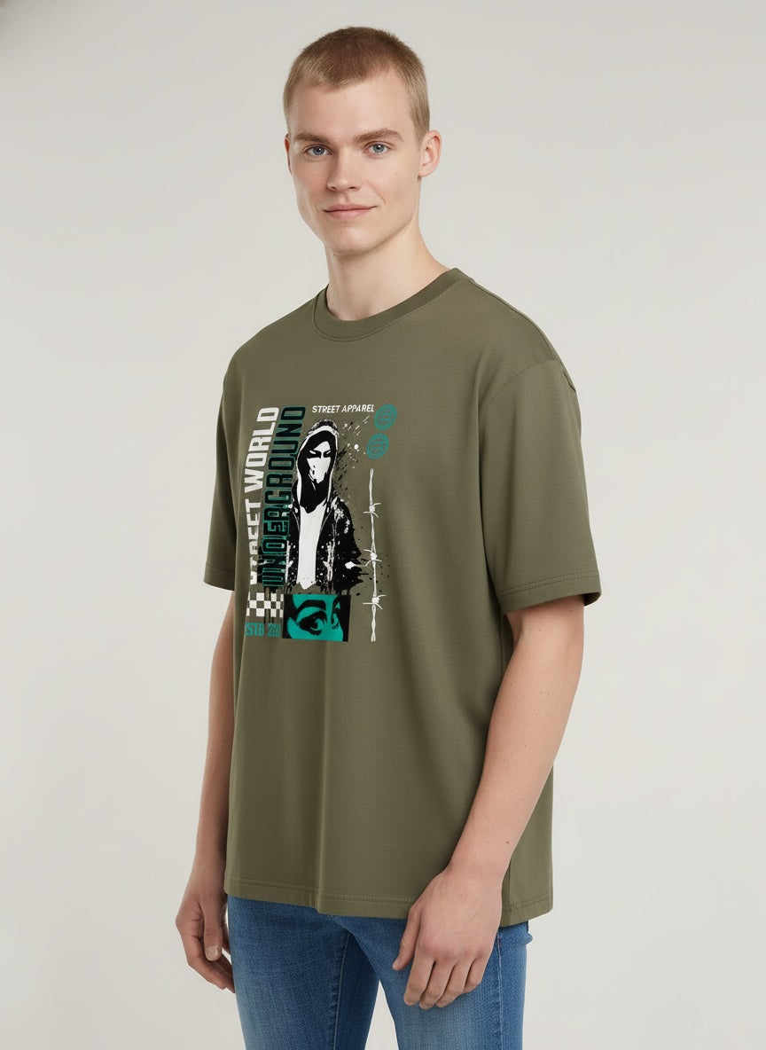 Men Oversized Cotton T-Shirt