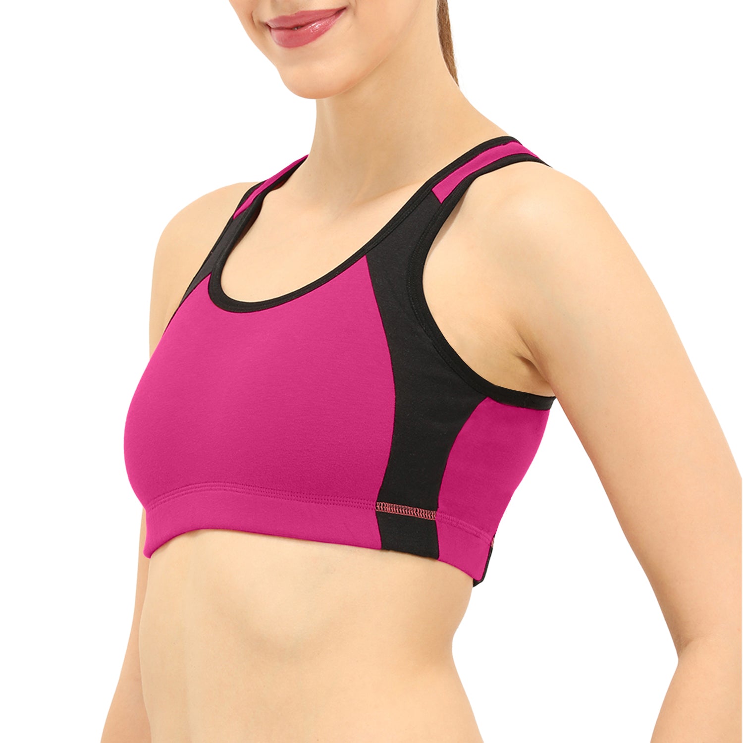Padded Non-Wired Full Coverage Sports Bra