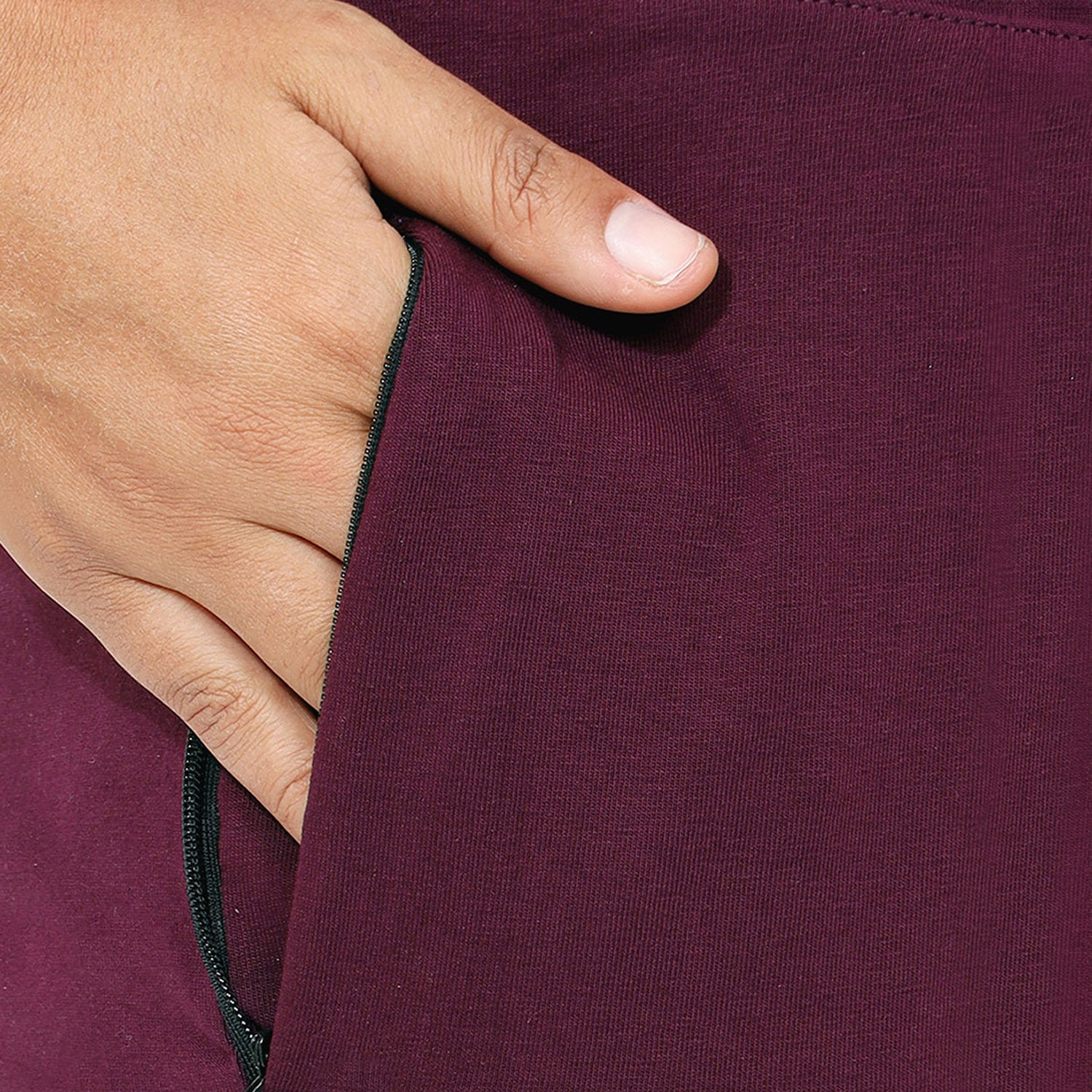 Women Red Ankle Length Track Pant