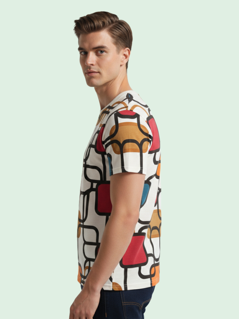 Men All-Over Cotton T-Shirt