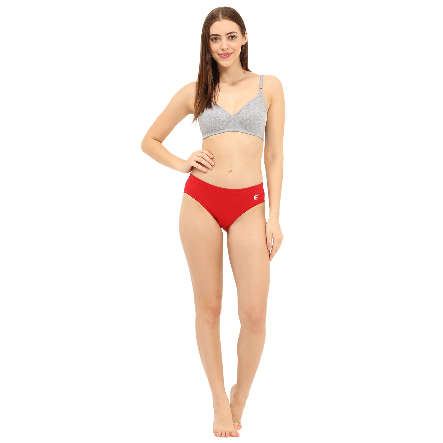Medium Rise 3/4th Coverage Hipster Panty Pack Of 3