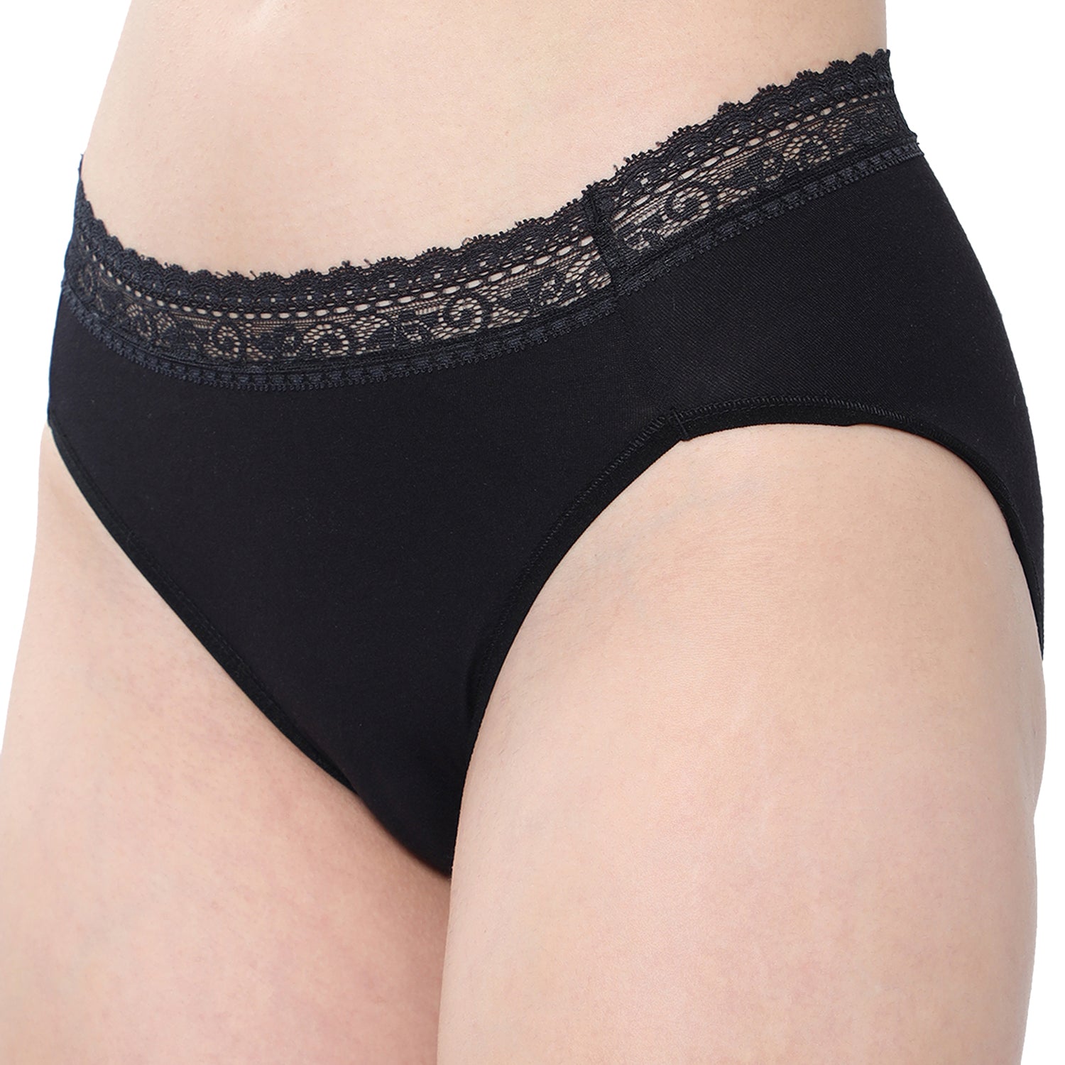 Medium Rise 3/4th Coverage Lace Hipster Pack Of 2