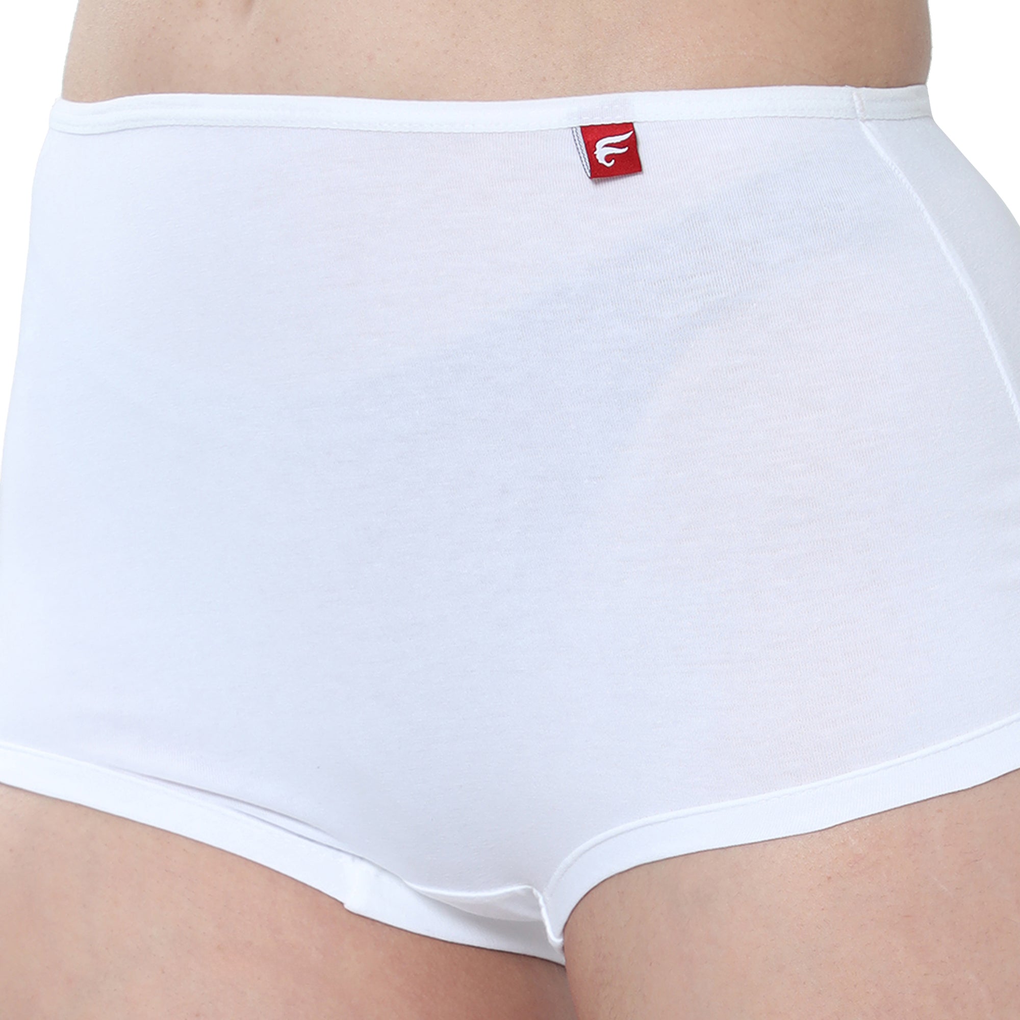 Women White Midrise Comfort Boyshorts