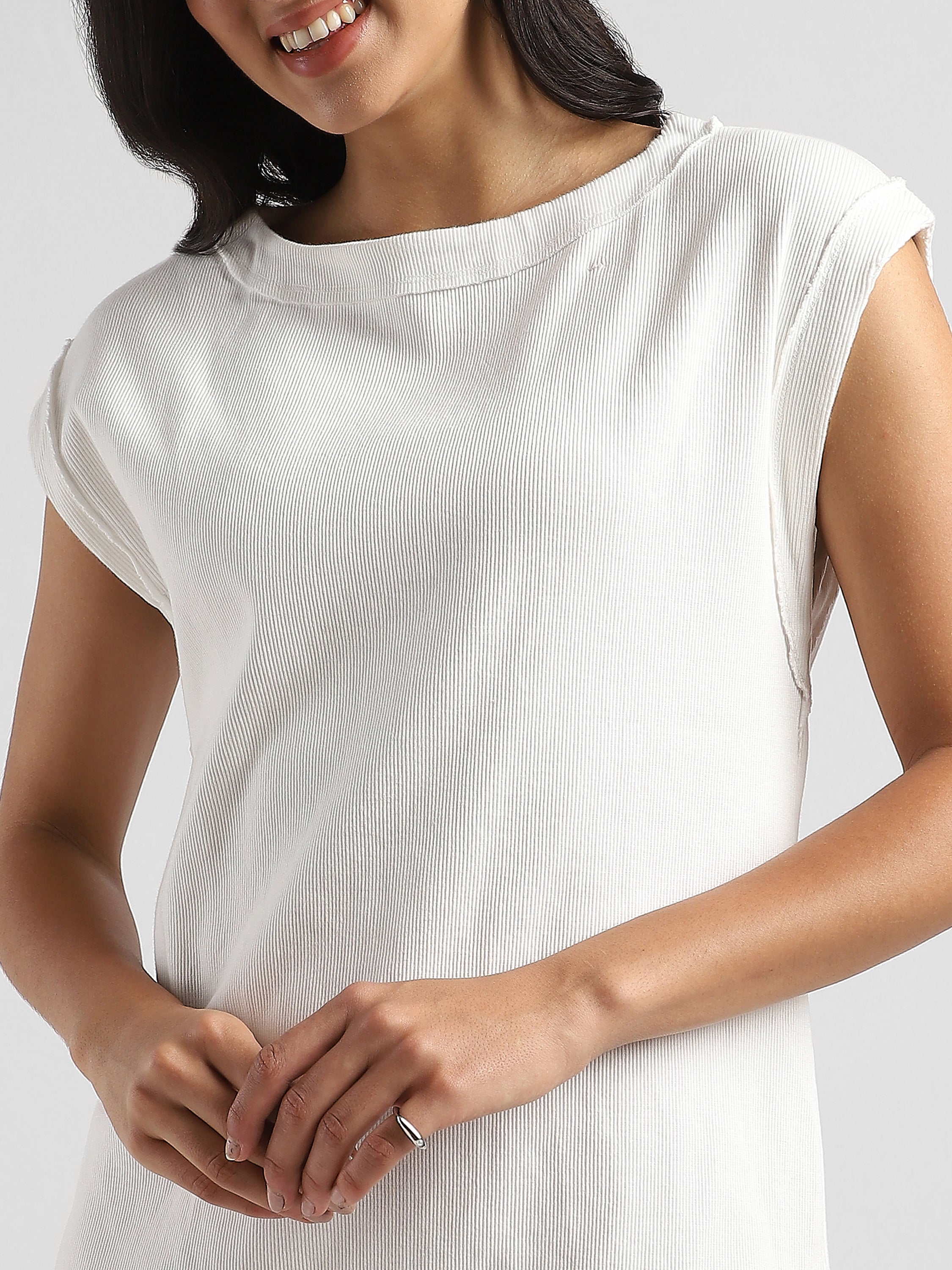 Women White Peplum Dress