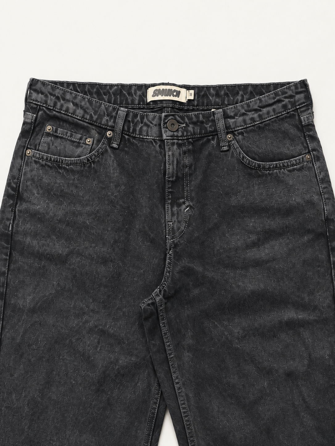 Men Black Straight Fit Jeans