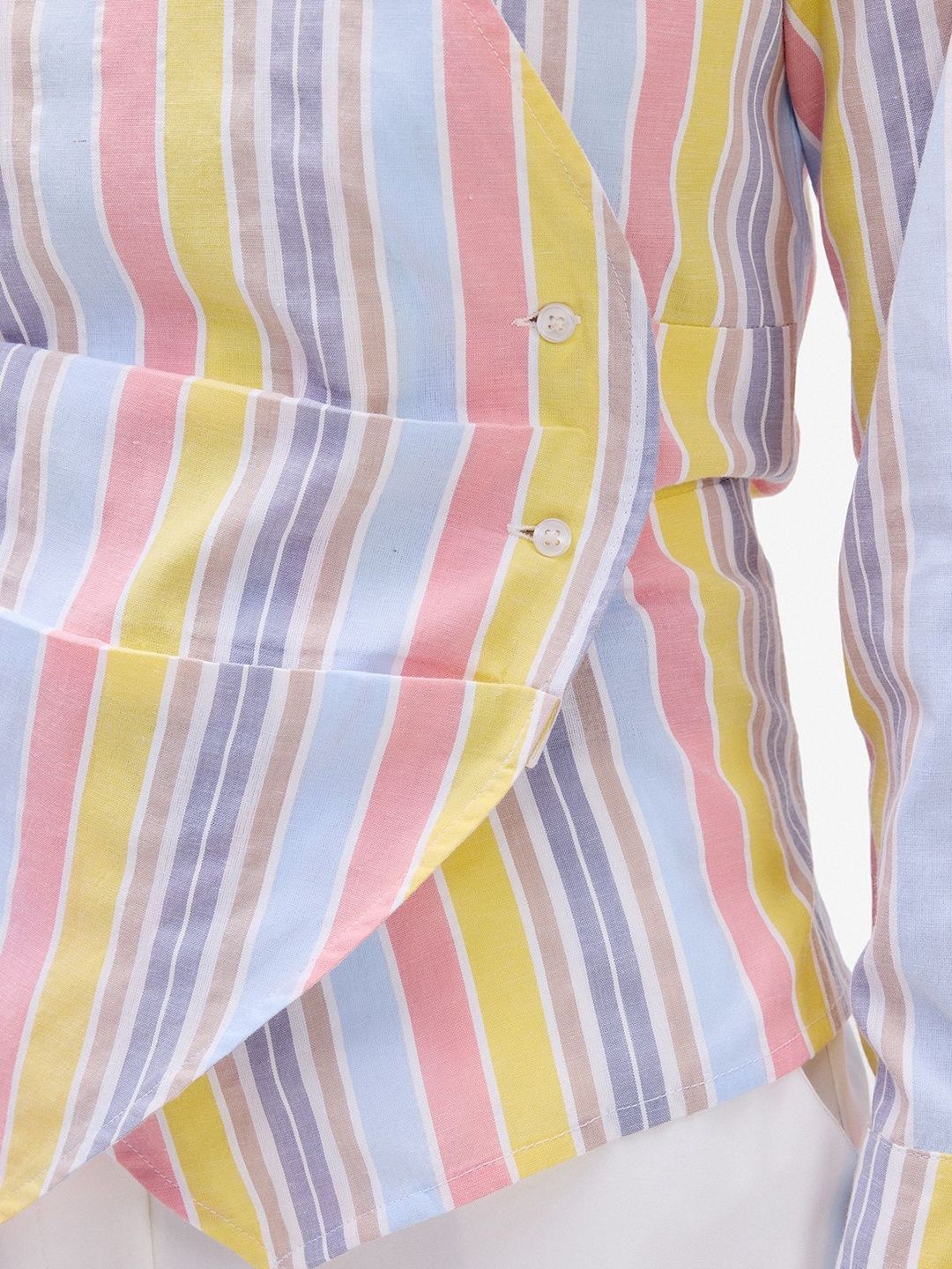 Women Multi Formal Wrap Shirt
