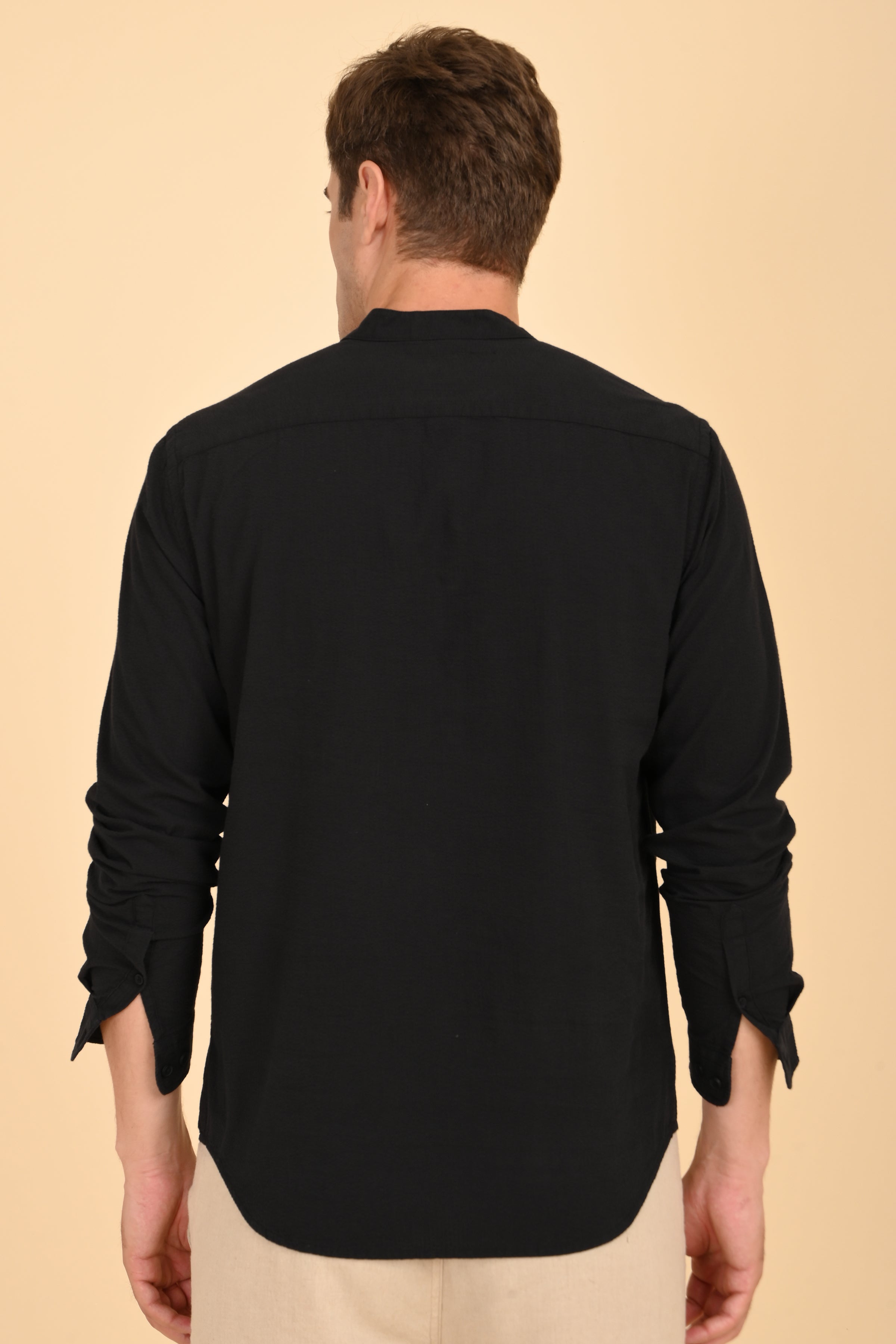 Men Seersucker Kurta Shirt
