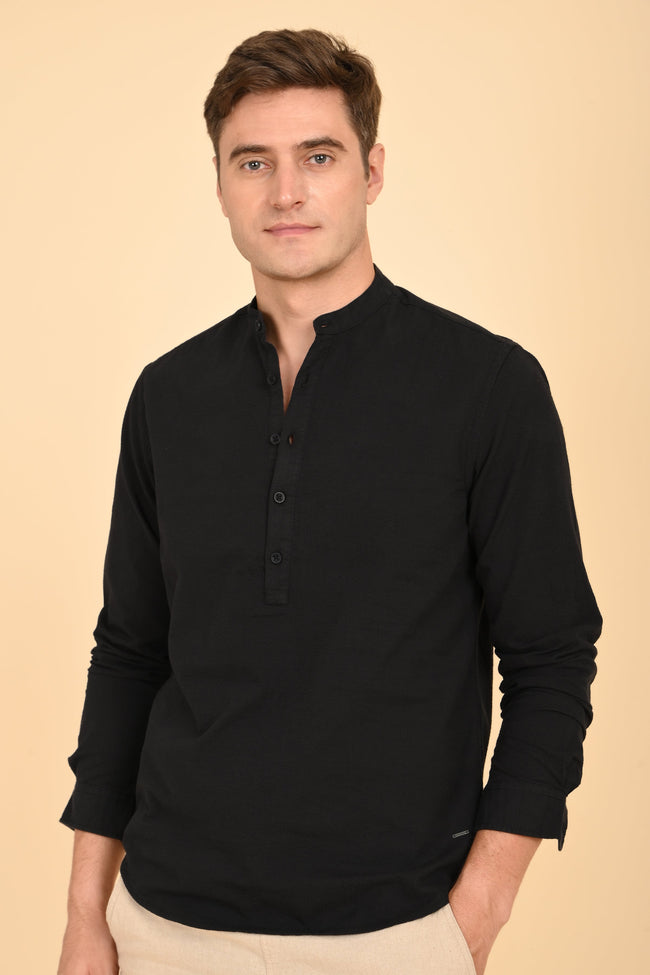 Men Seersucker Kurta Shirt