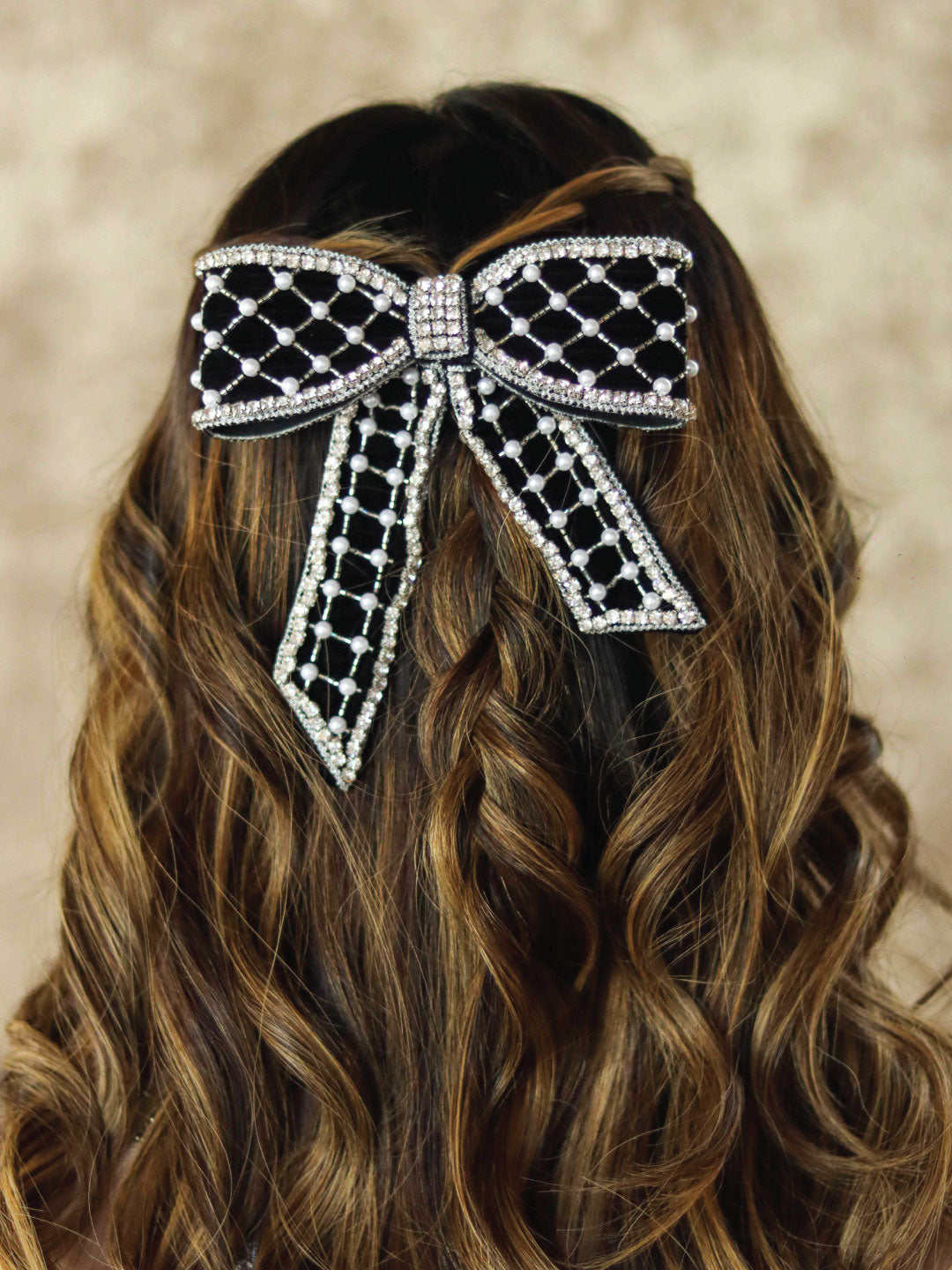 Women Velvet Hair Bow Barrette Clip