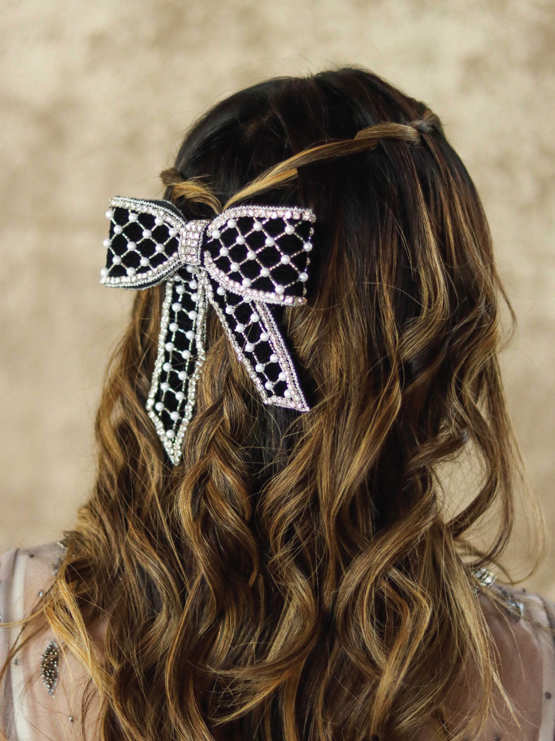 Women Velvet Hair Bow Barrette Clip