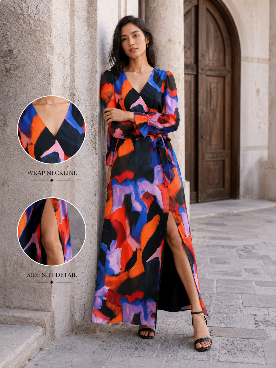 Women Multi Color Maxi Dress