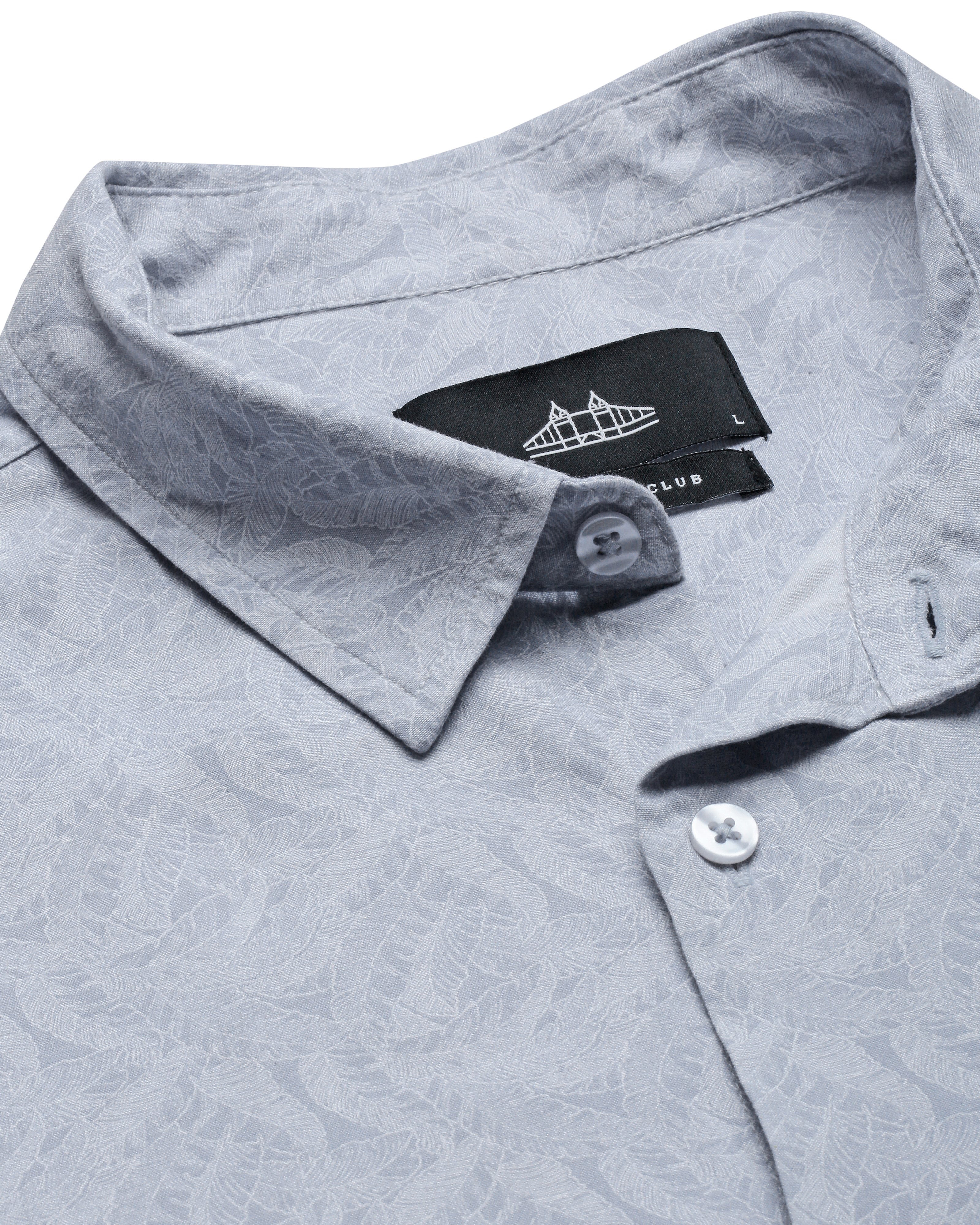 Men Blue Printed Shirt