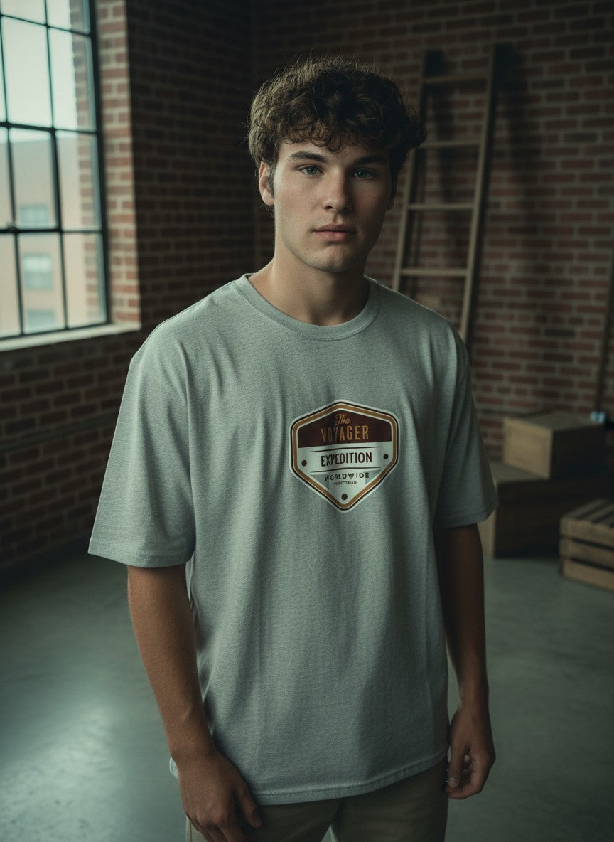 Men Oversized Cotton Printed T-Shirt