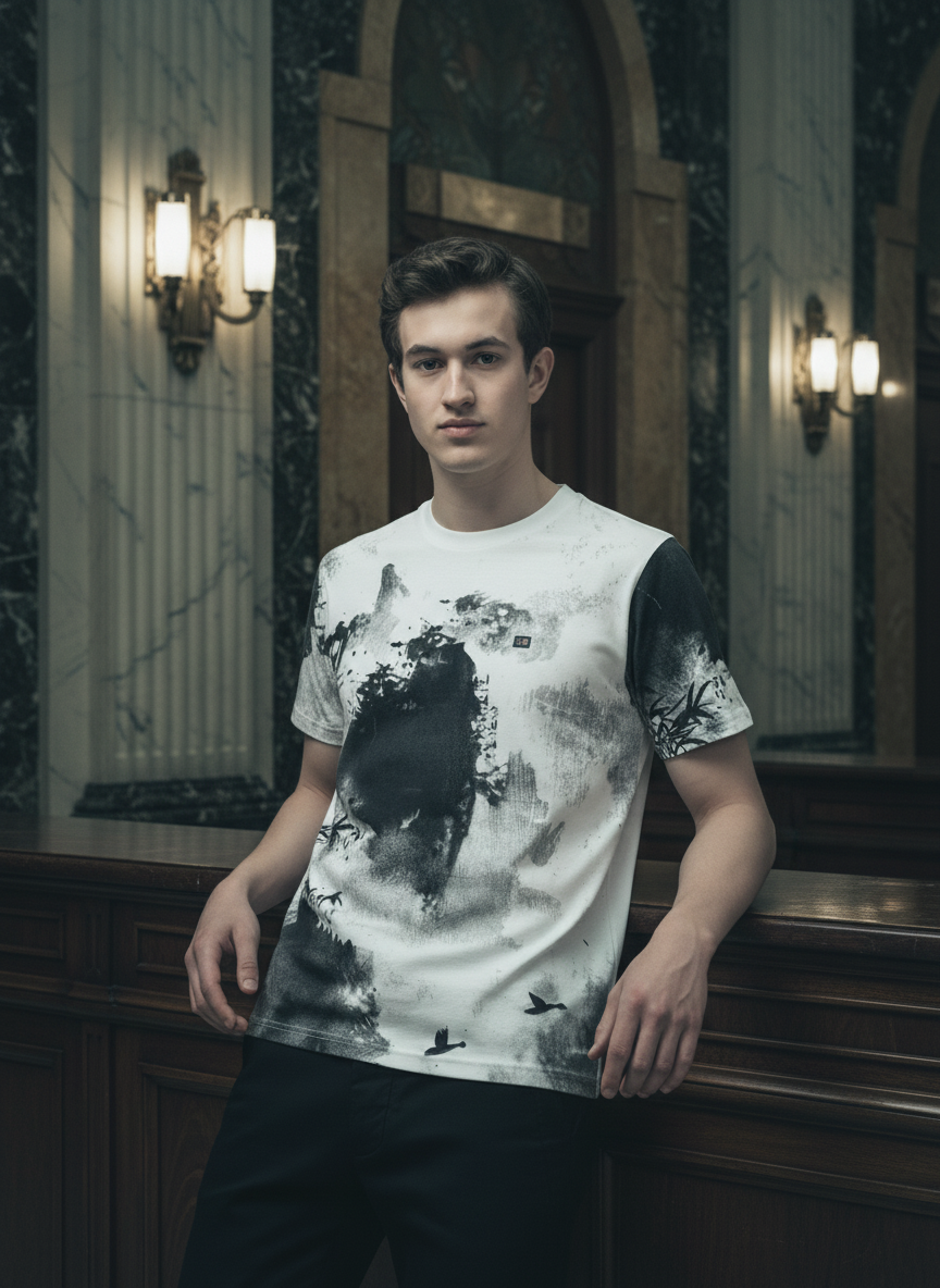 Men All-Over Cotton T-Shirt