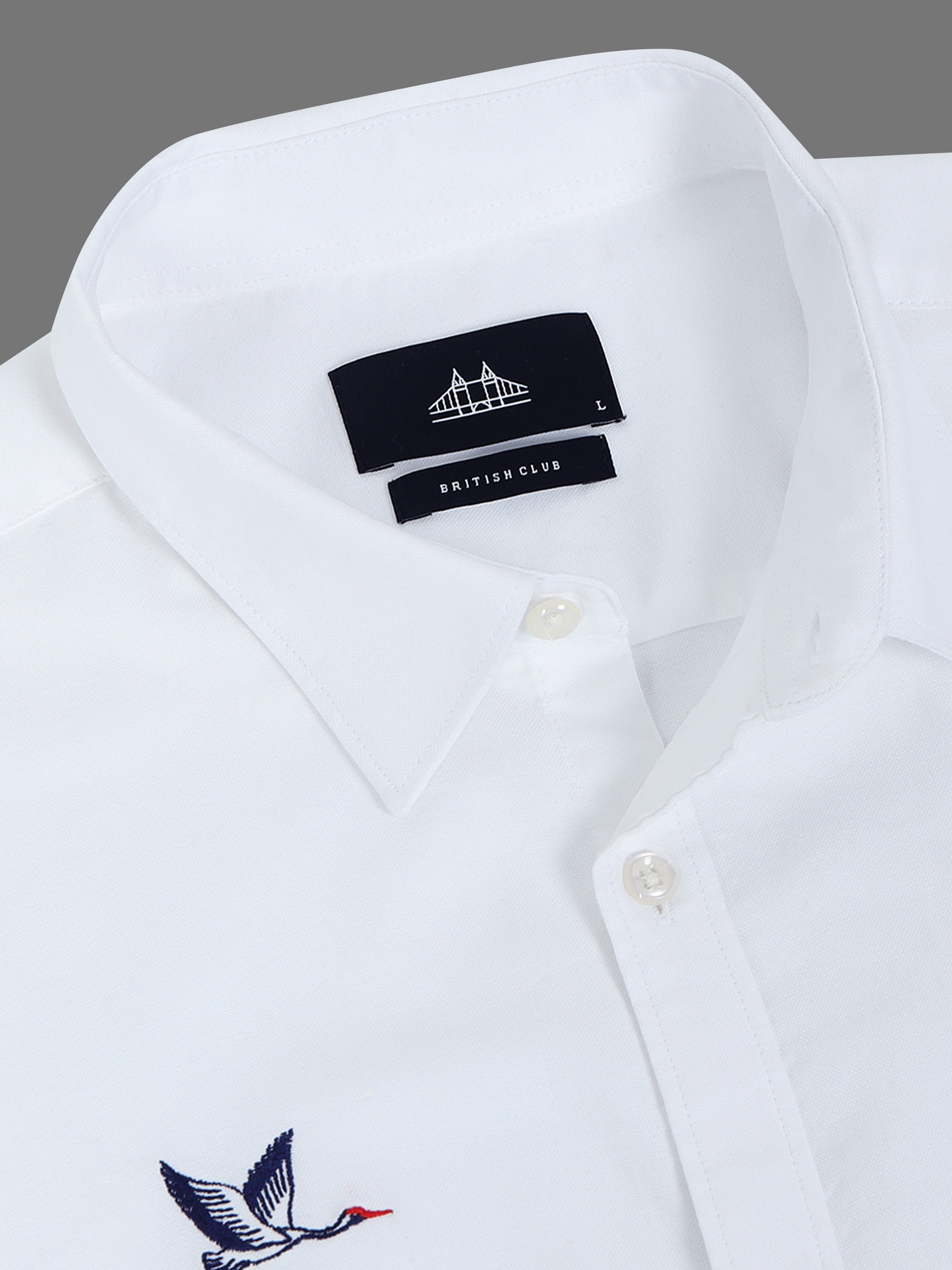 Men White Printed Shirt