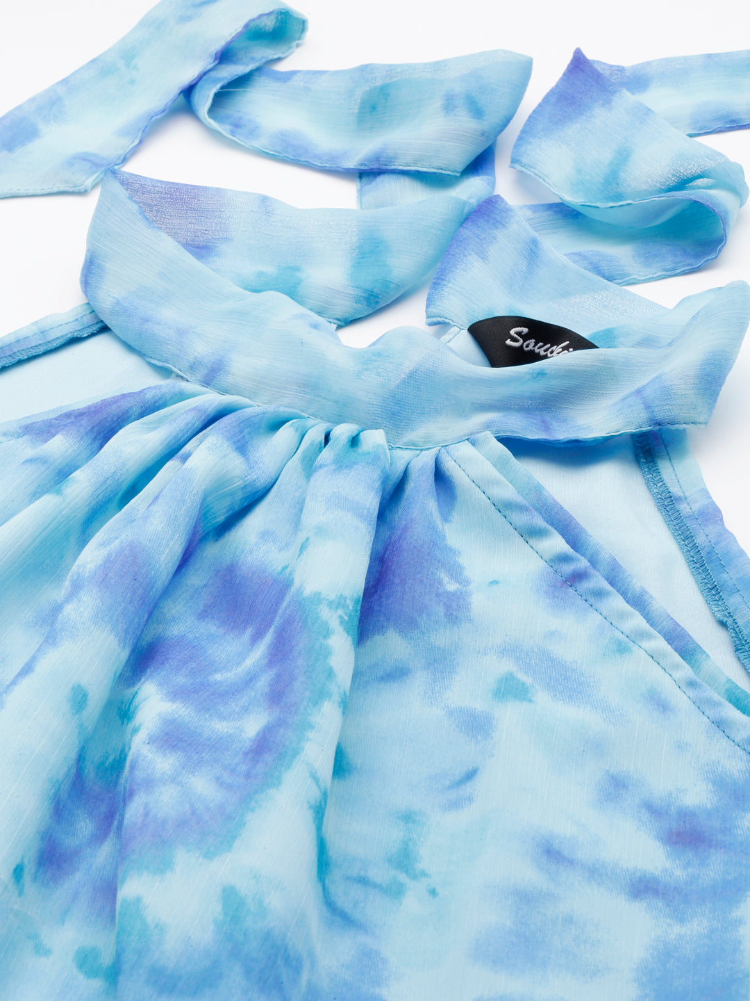 Women Floral Woven Maxi Chiffon Dress