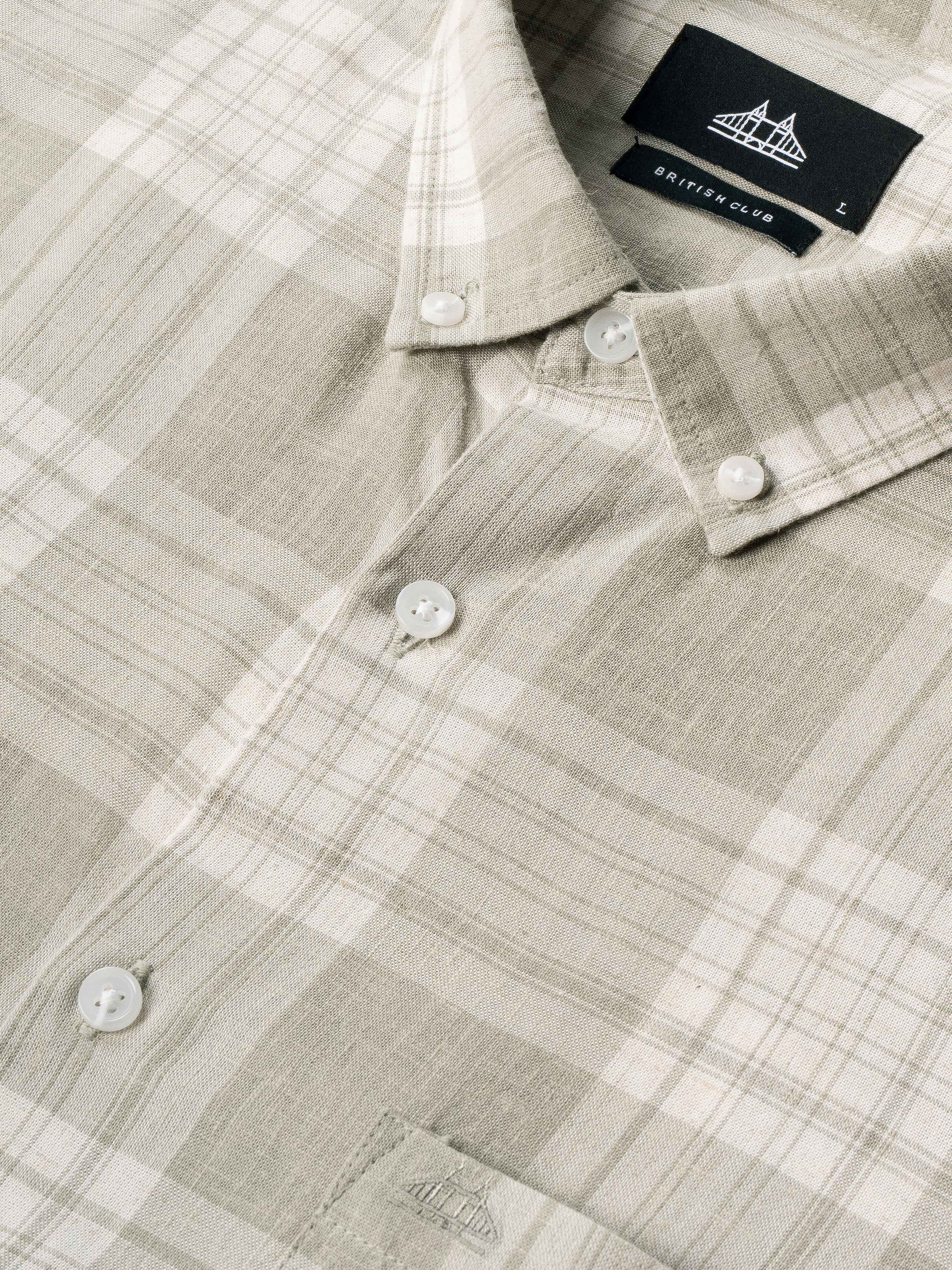 Men Green Geometric Print Shirt