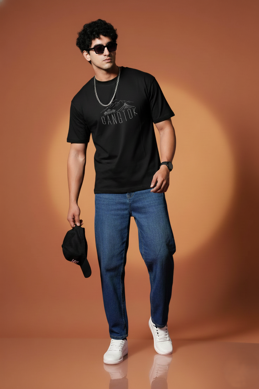 Men Printed Regular Cotton T-Shirt