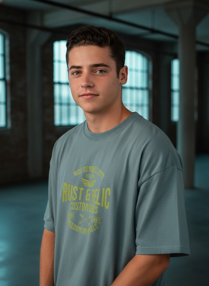 Men Oversized Cotton Printed T-Shirt