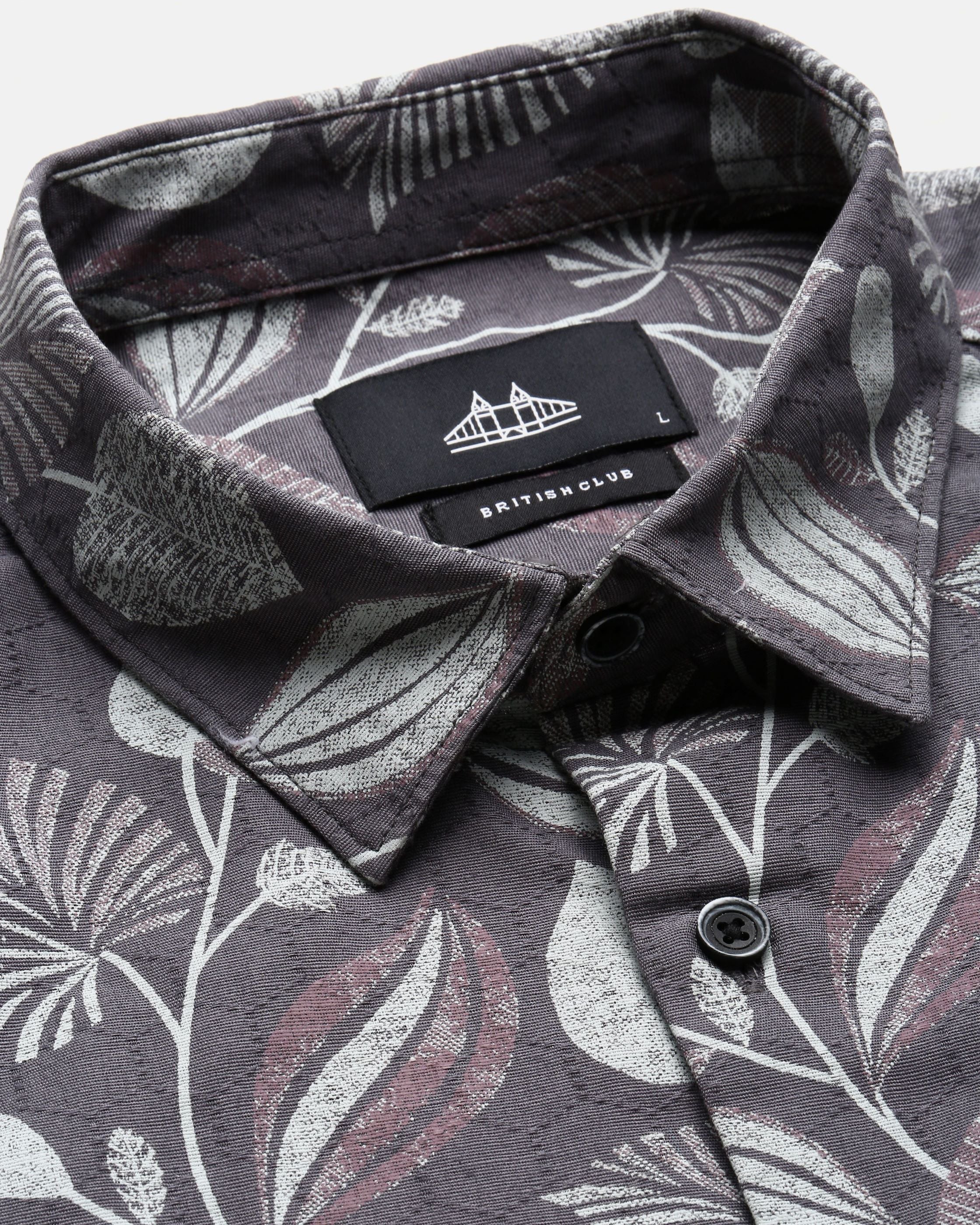 Men Grey Casual Shirt