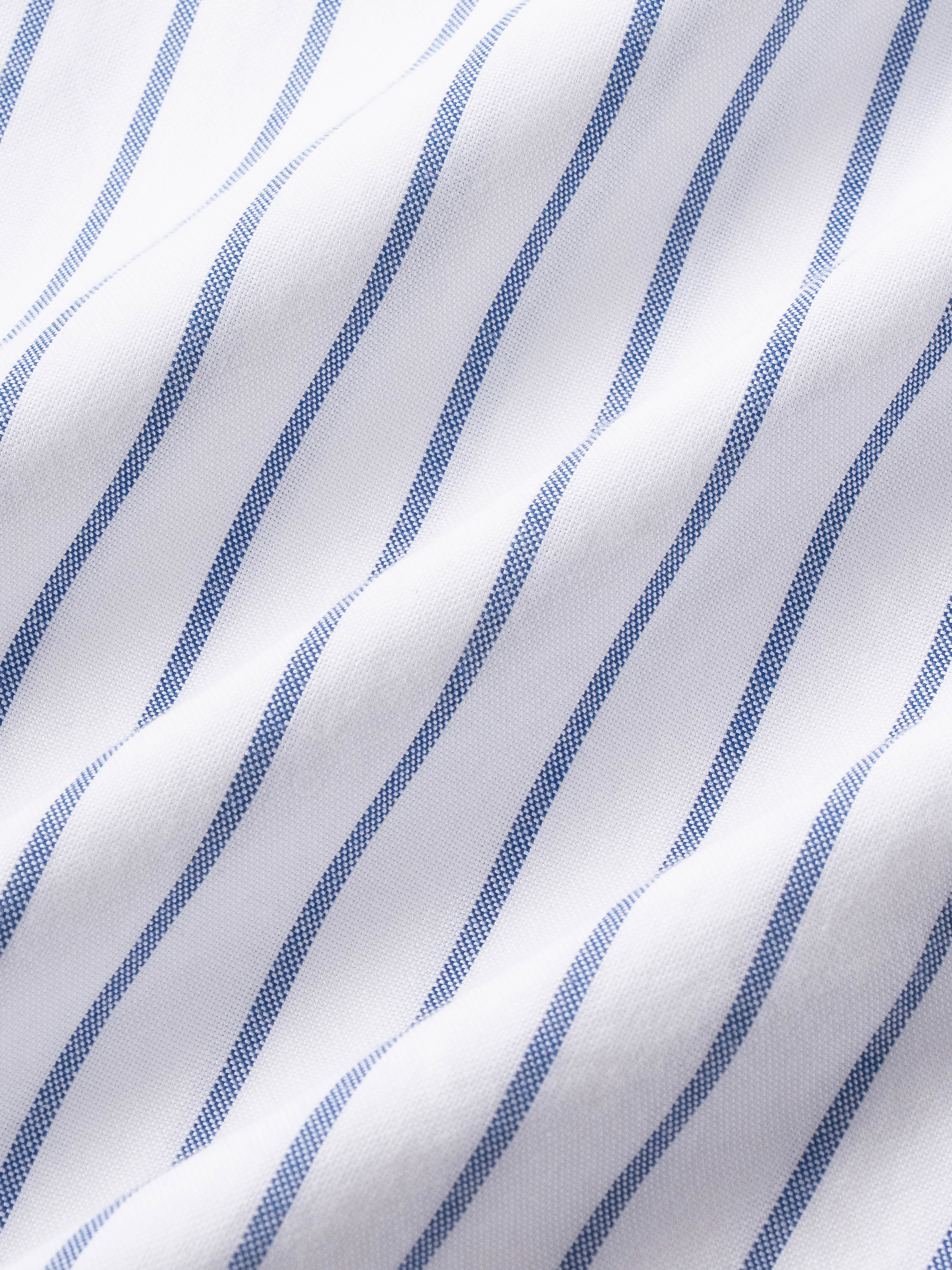 Men White Striped Shirt