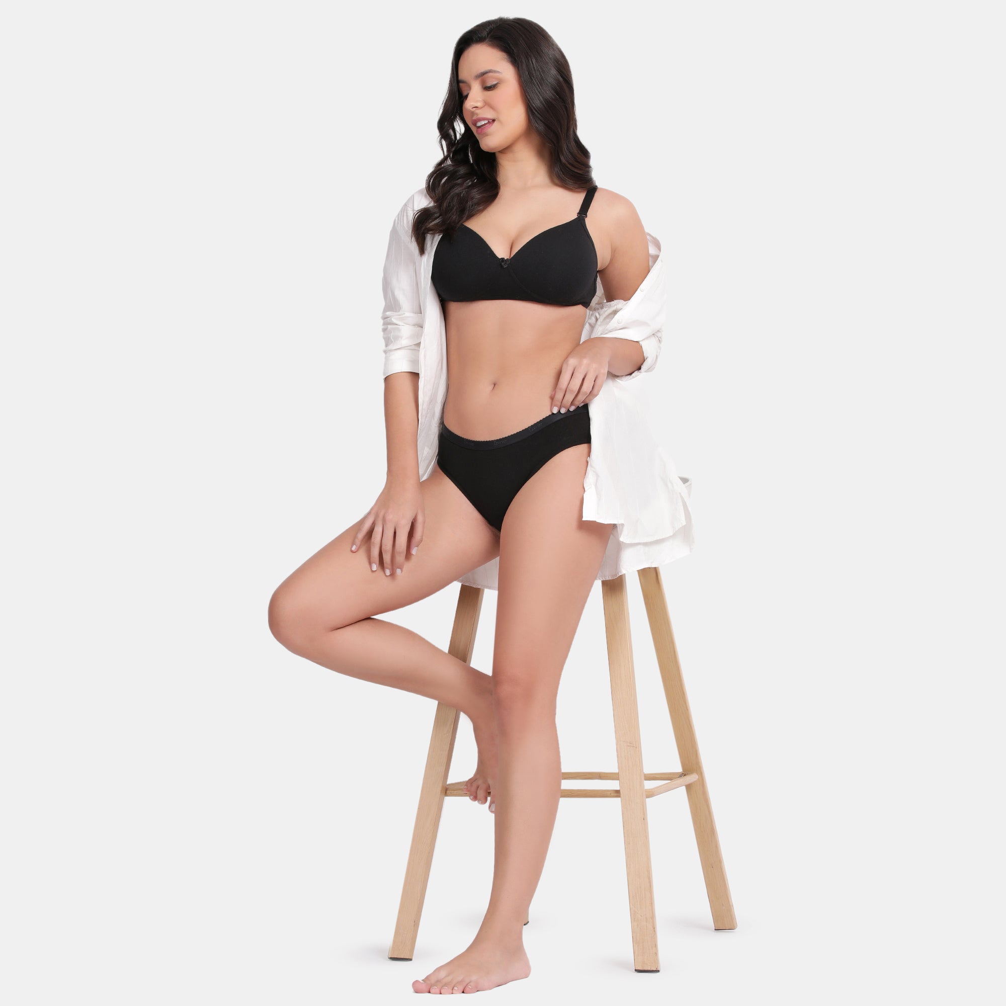 Low Rise Half Coverage Bikini Pack Of 3