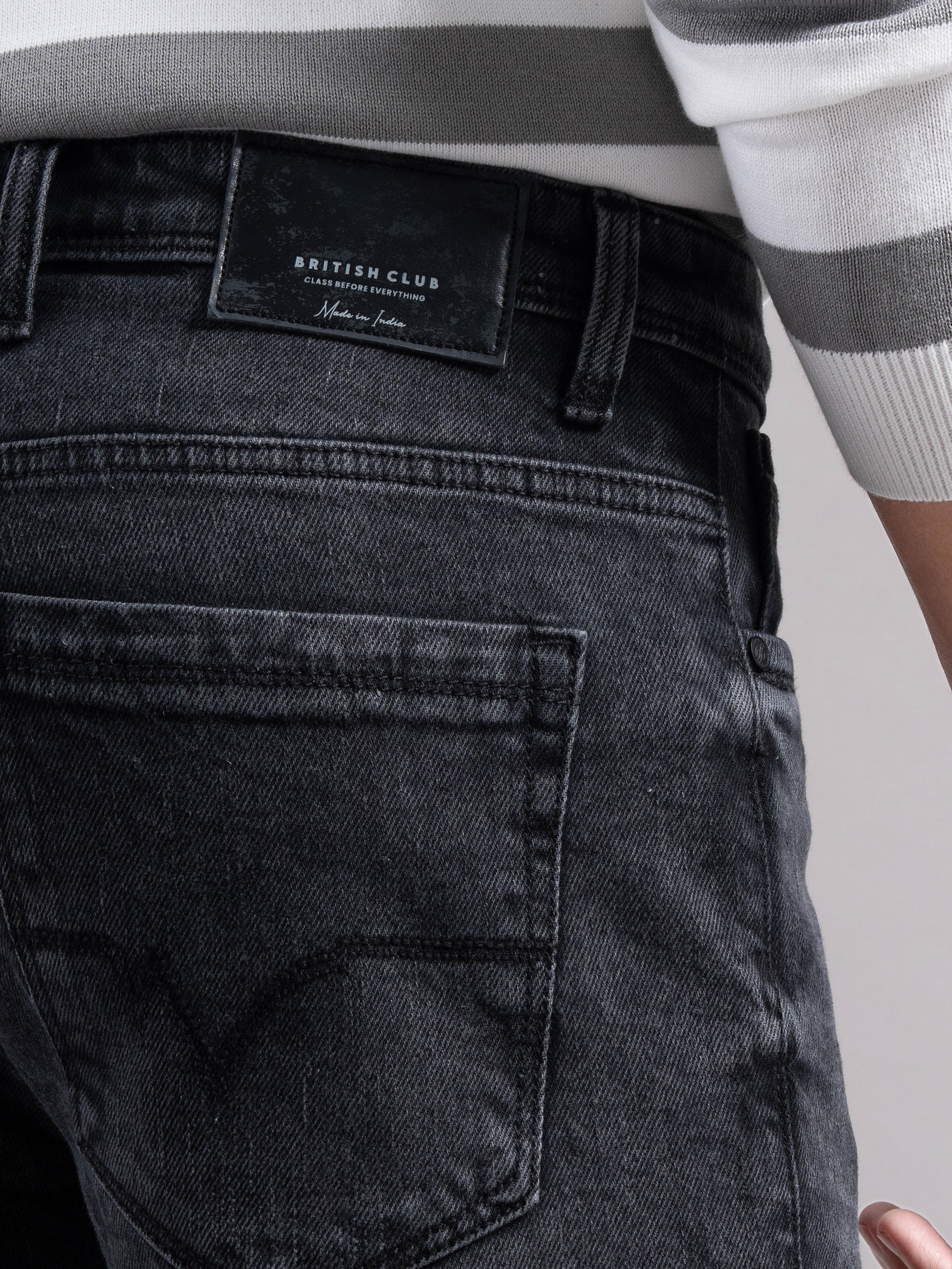 Men Grey Regular Fit Jeans